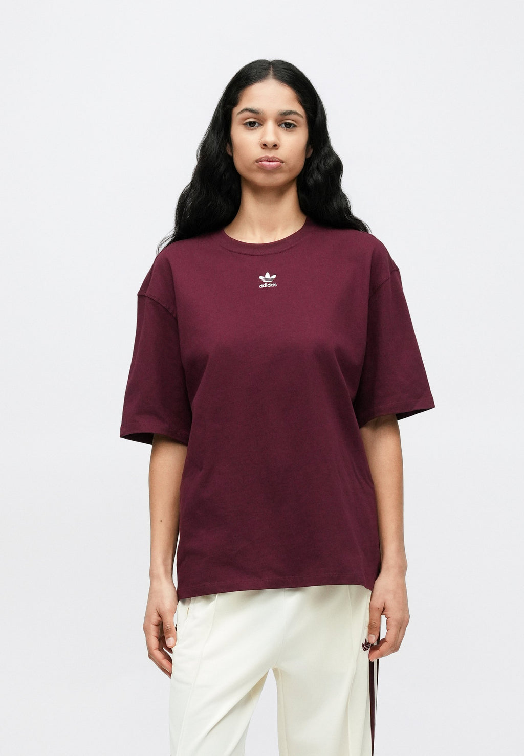 TEE - Basic T-shirt - maroon