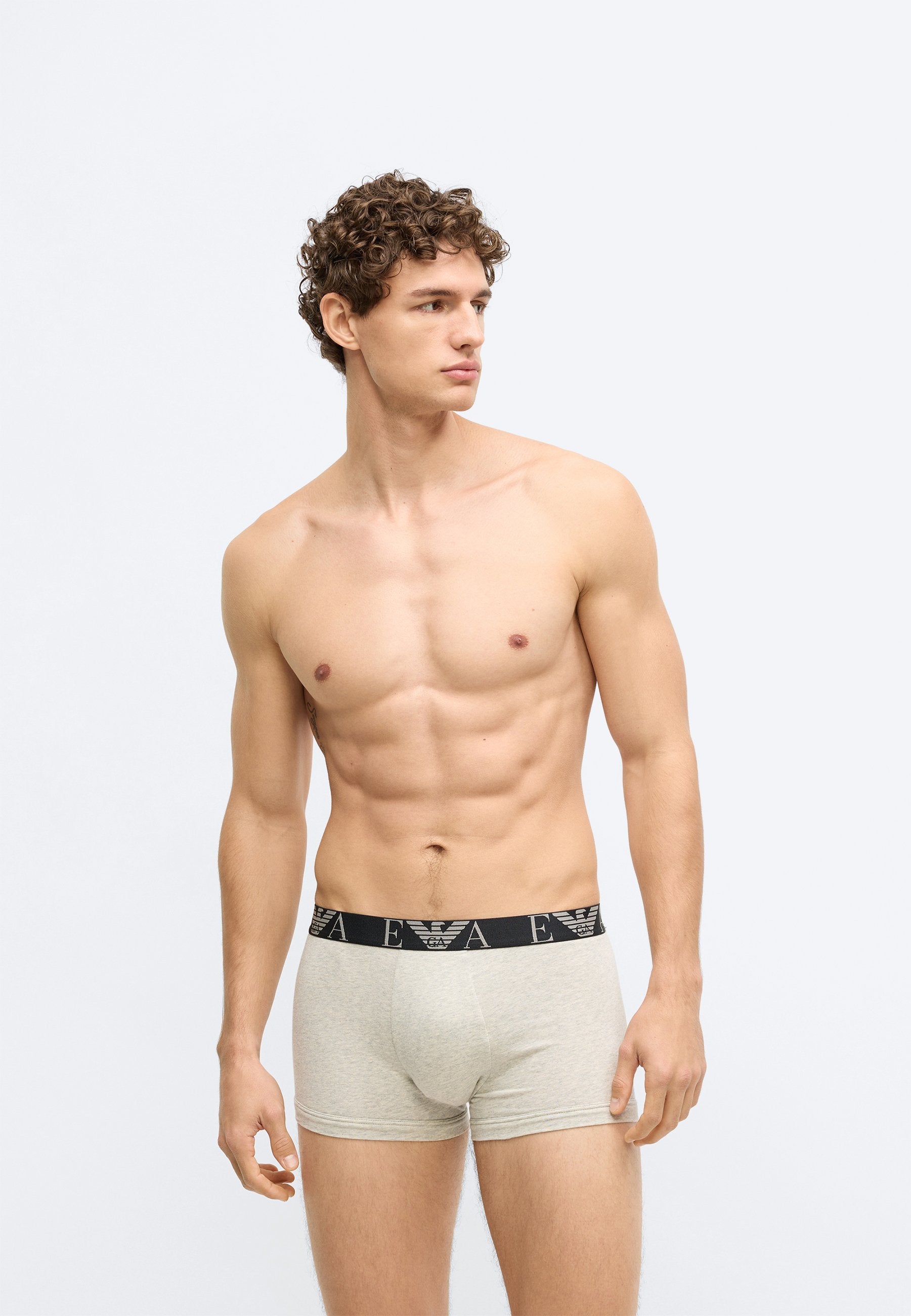 BOLD MONOGRAM TRUNK 3 PACK - Trunks - black/light melange grey/white