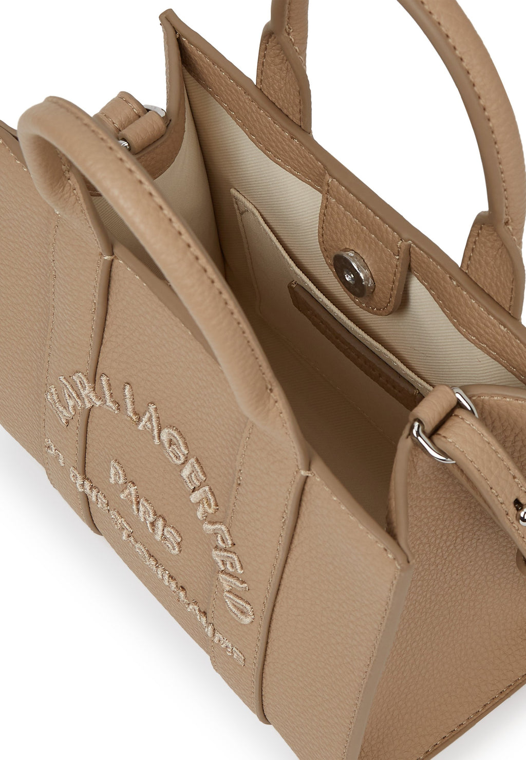 SQUARE - Handbag - nougat