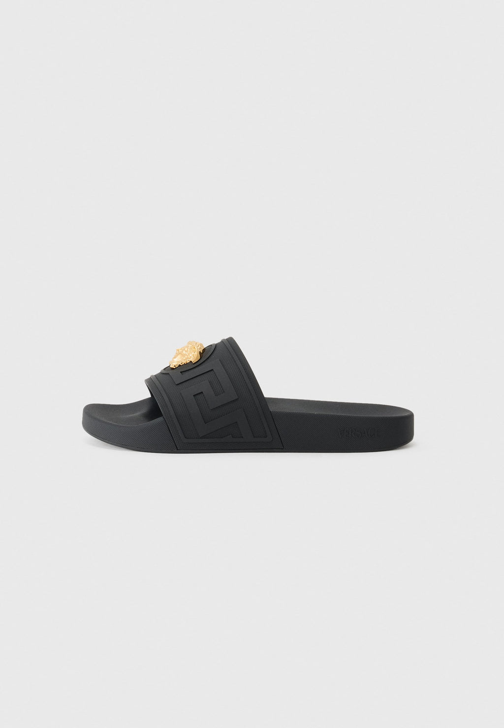 SLIDES - Mules - black/gold-coloured