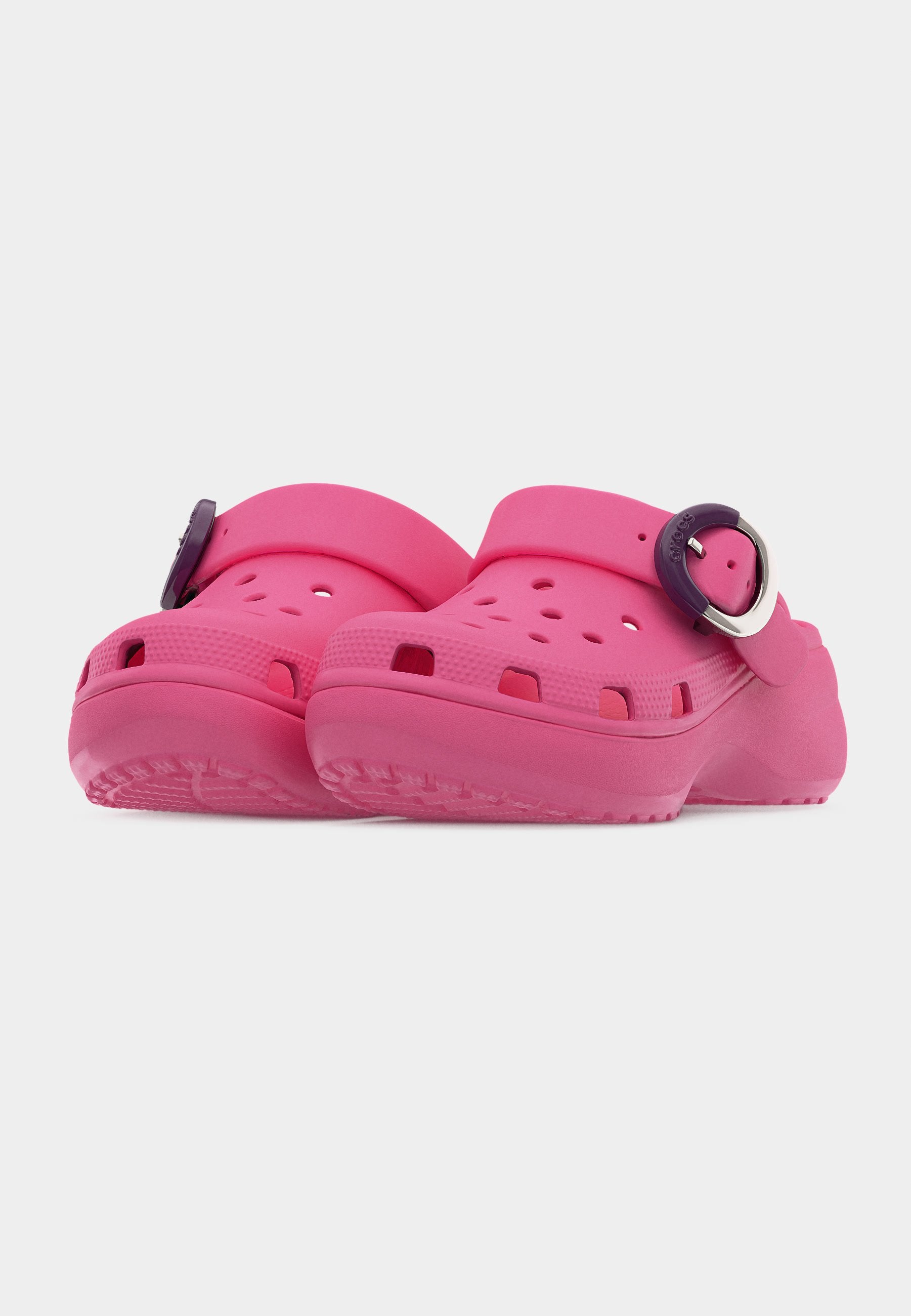 CLASSIC PLATFORM BUCKLE - Mules - pink lemonade