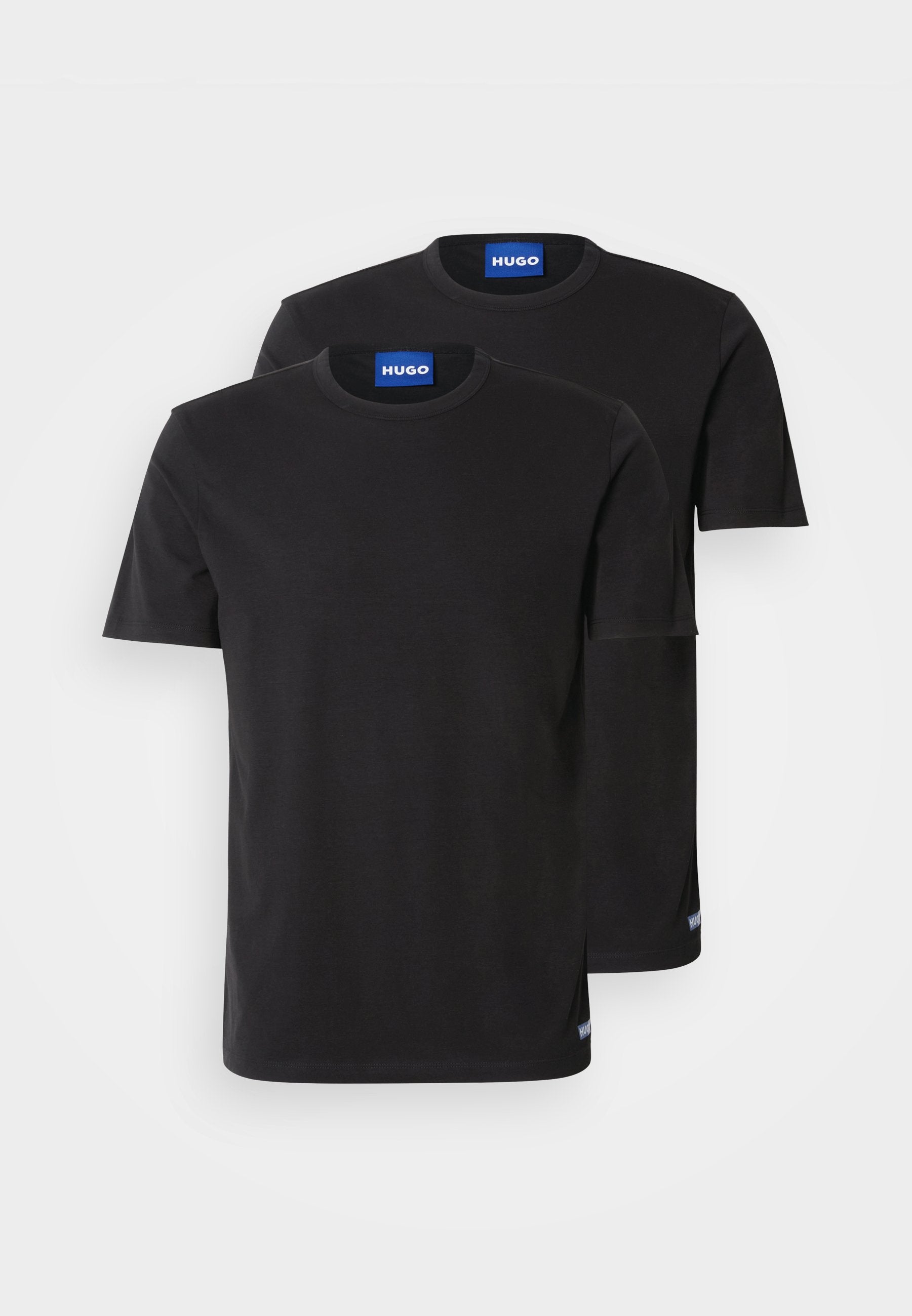 NAOLO 2 PACK - Basic T-shirt - black
