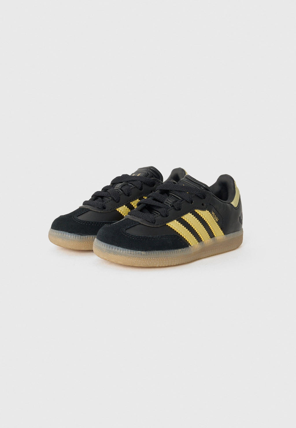 SAMBA MESSI UNISEX - Indoor football boots - core black/gold-coloured/gum