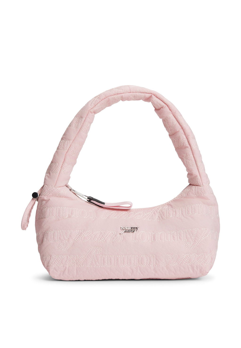 REPEAT LOGO EMBROIDERY SHOULDER BAG - Handbag - pearl dust rose
