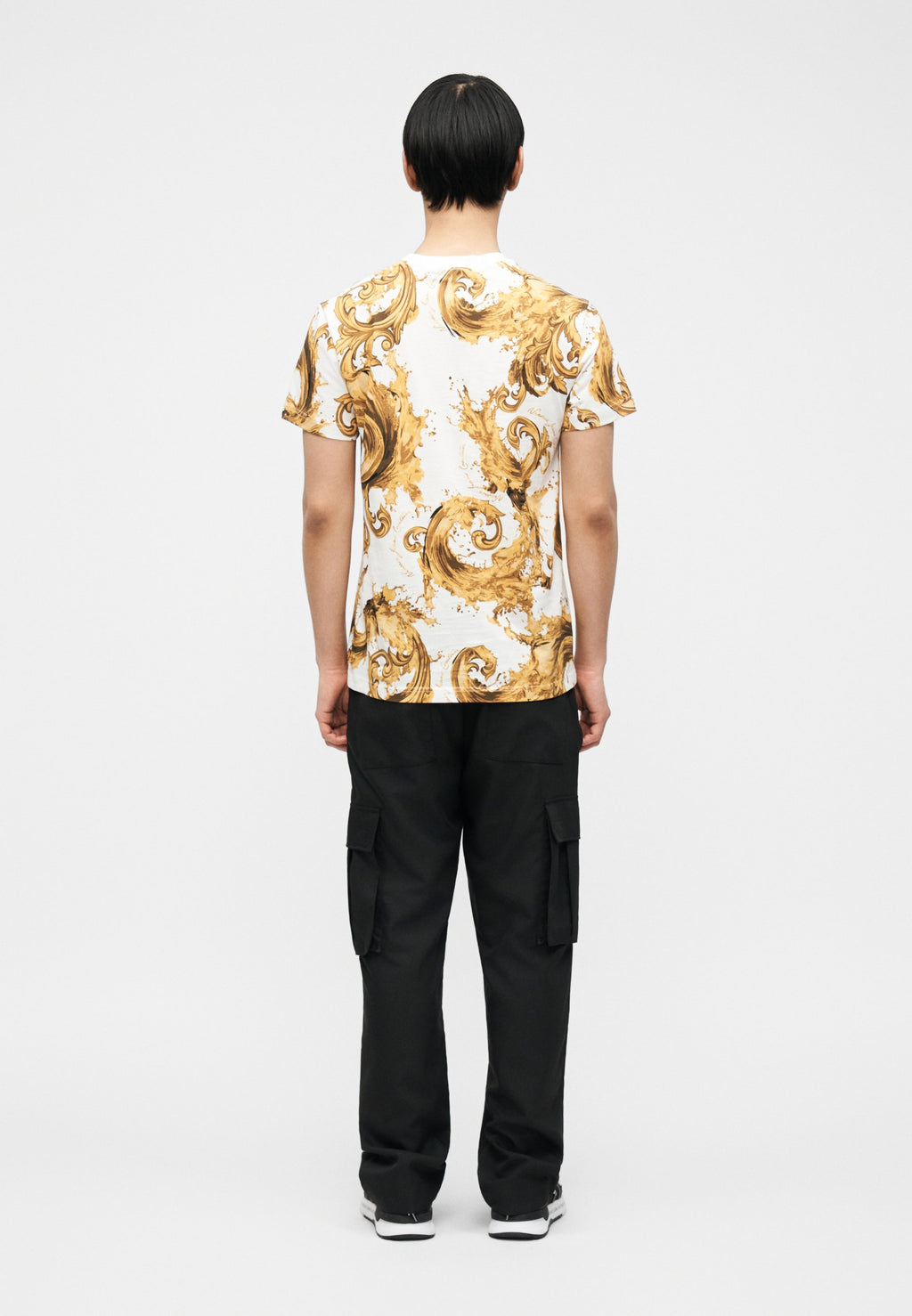 PRINT - Print T-shirt - white/gold-coloured
