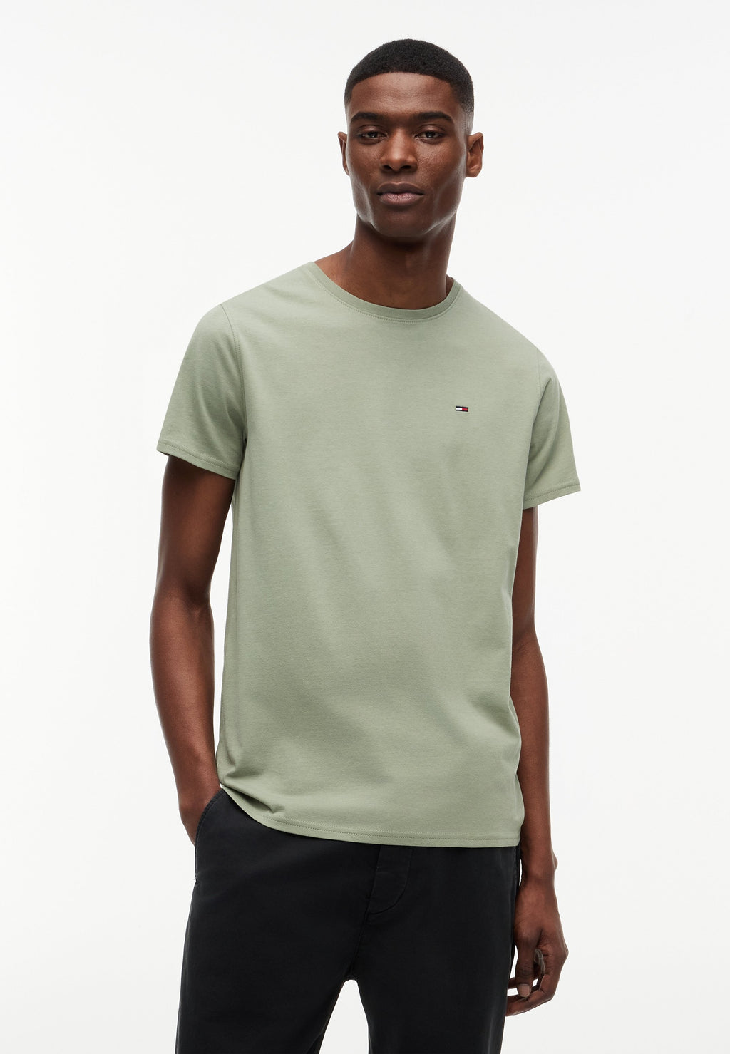FLAG EXTRA SLIM UNISEX - Basic T-shirt - spring olive