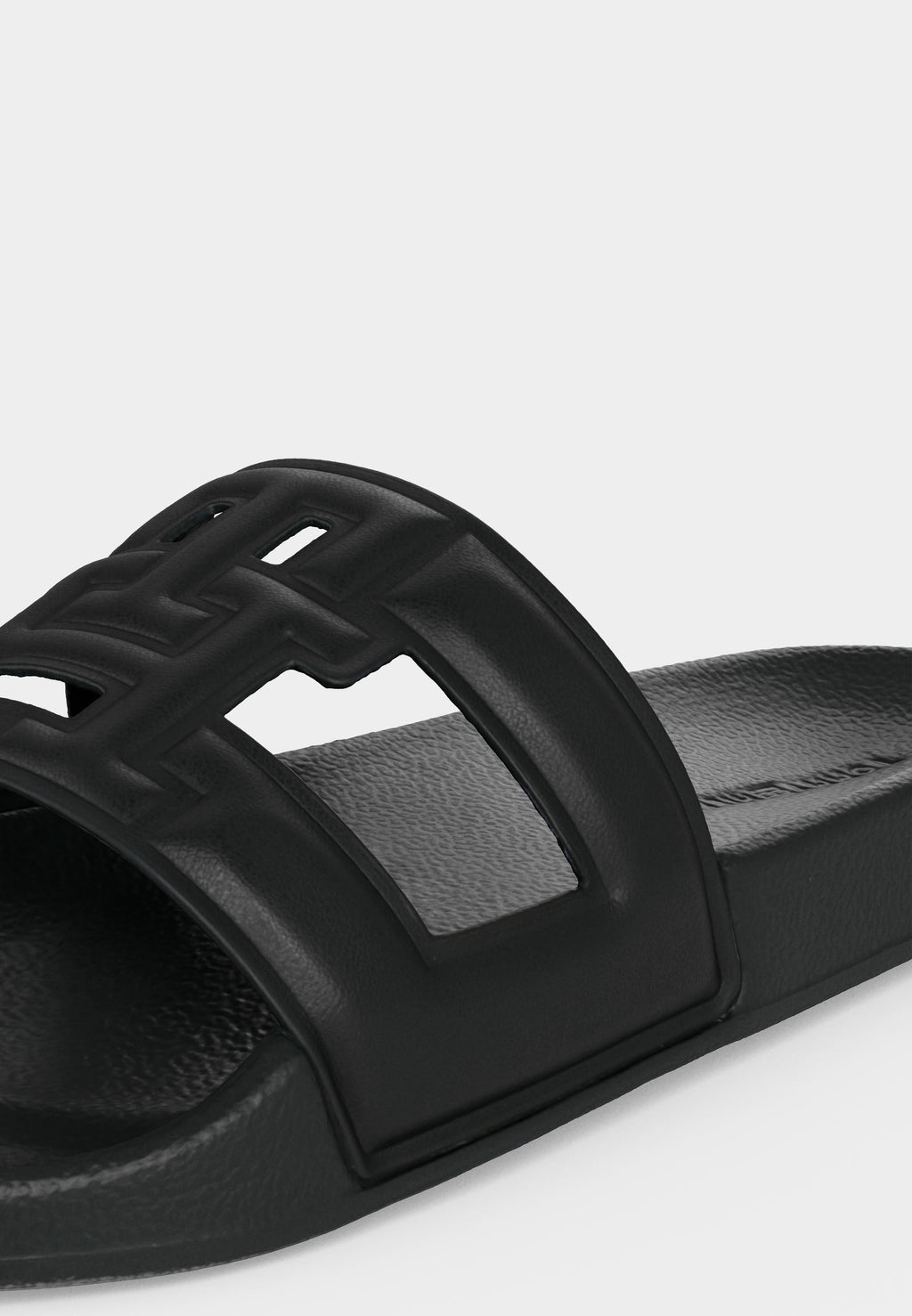 MONOGRAM POOL SLIDE - Mules - black