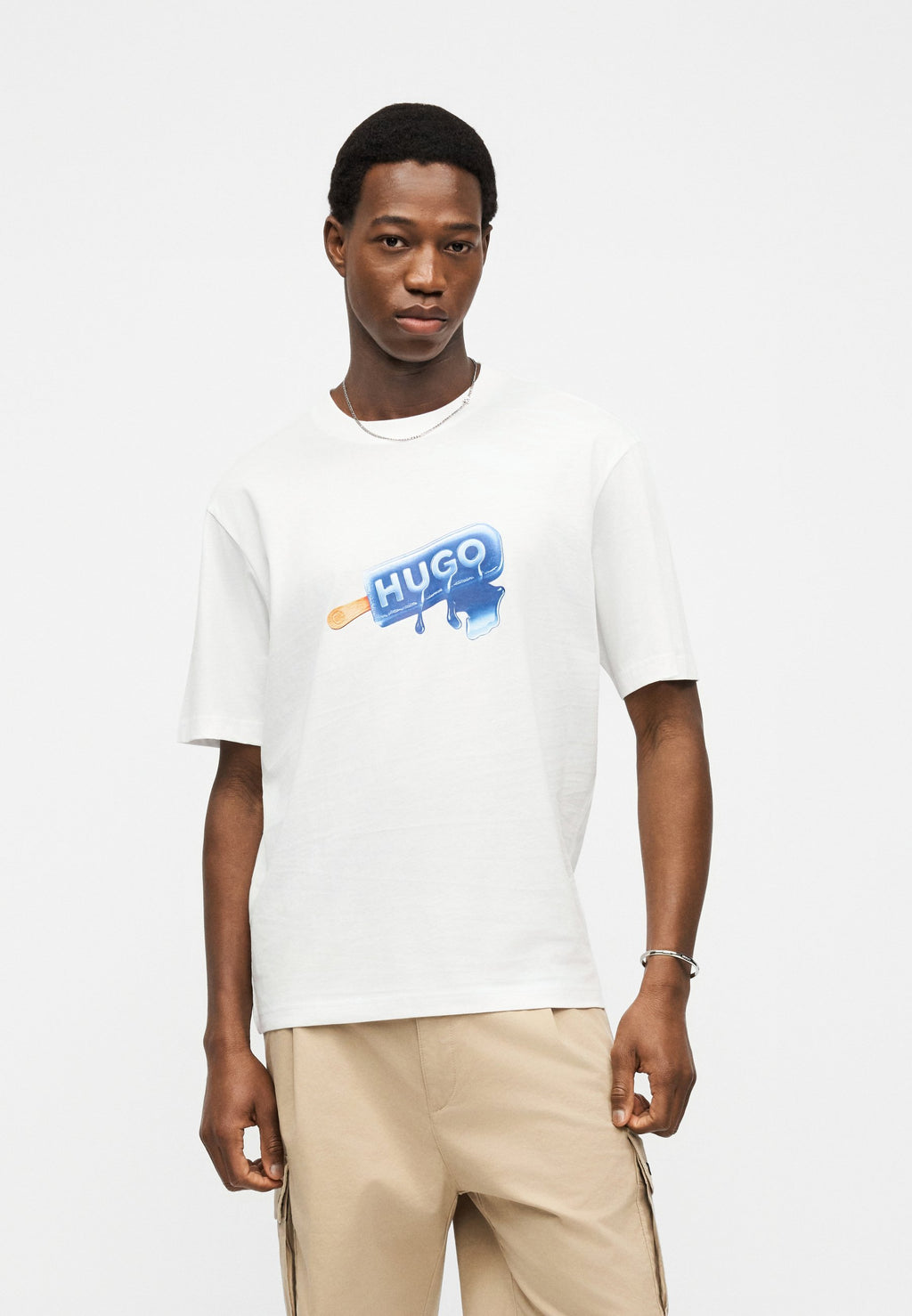 NOGLASY - Print T-shirt - white