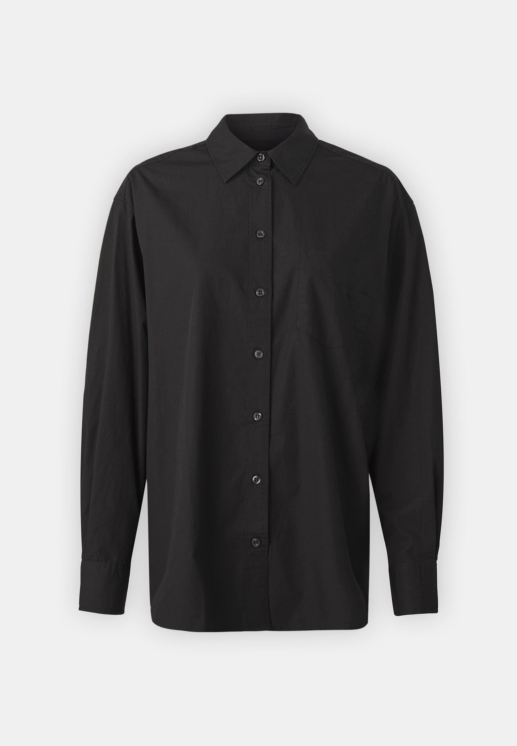 THE BIG SHIRT - Button-down blouse - black