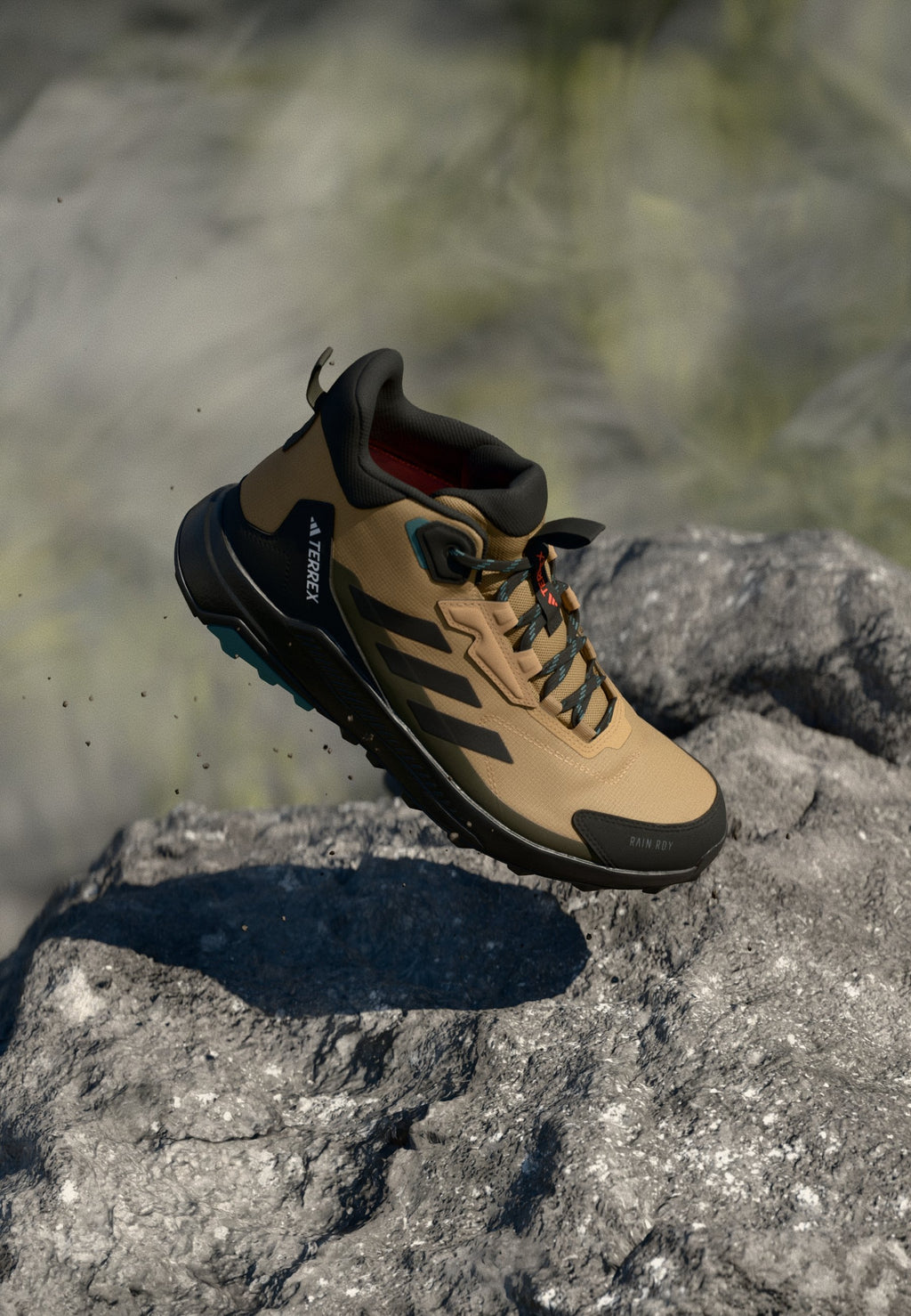 ANYLANDER MID - Hiking shoes - cardboard/core black/shadow olive