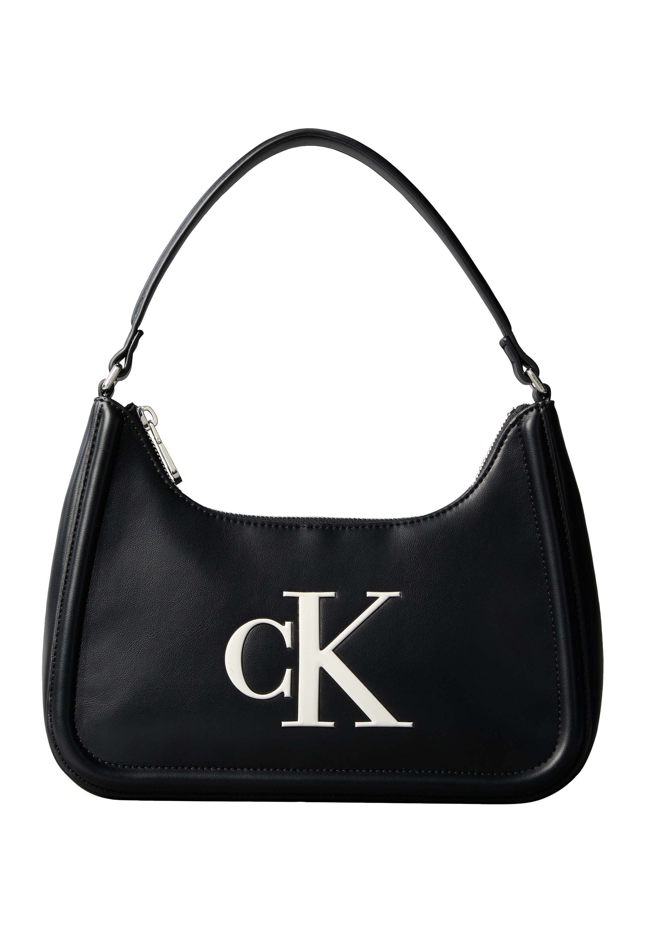 BOLD SMALL SHOULDER BAG - Handbag - black/white