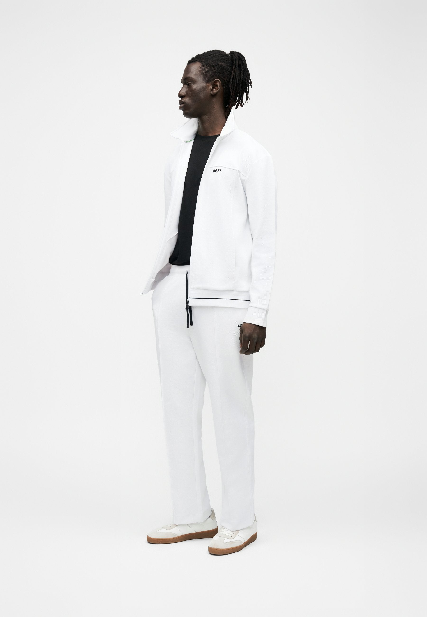 JT_MEMBER HURLEY - Tracksuit bottoms - white
