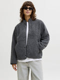 Fleece jacket - dark grey melange