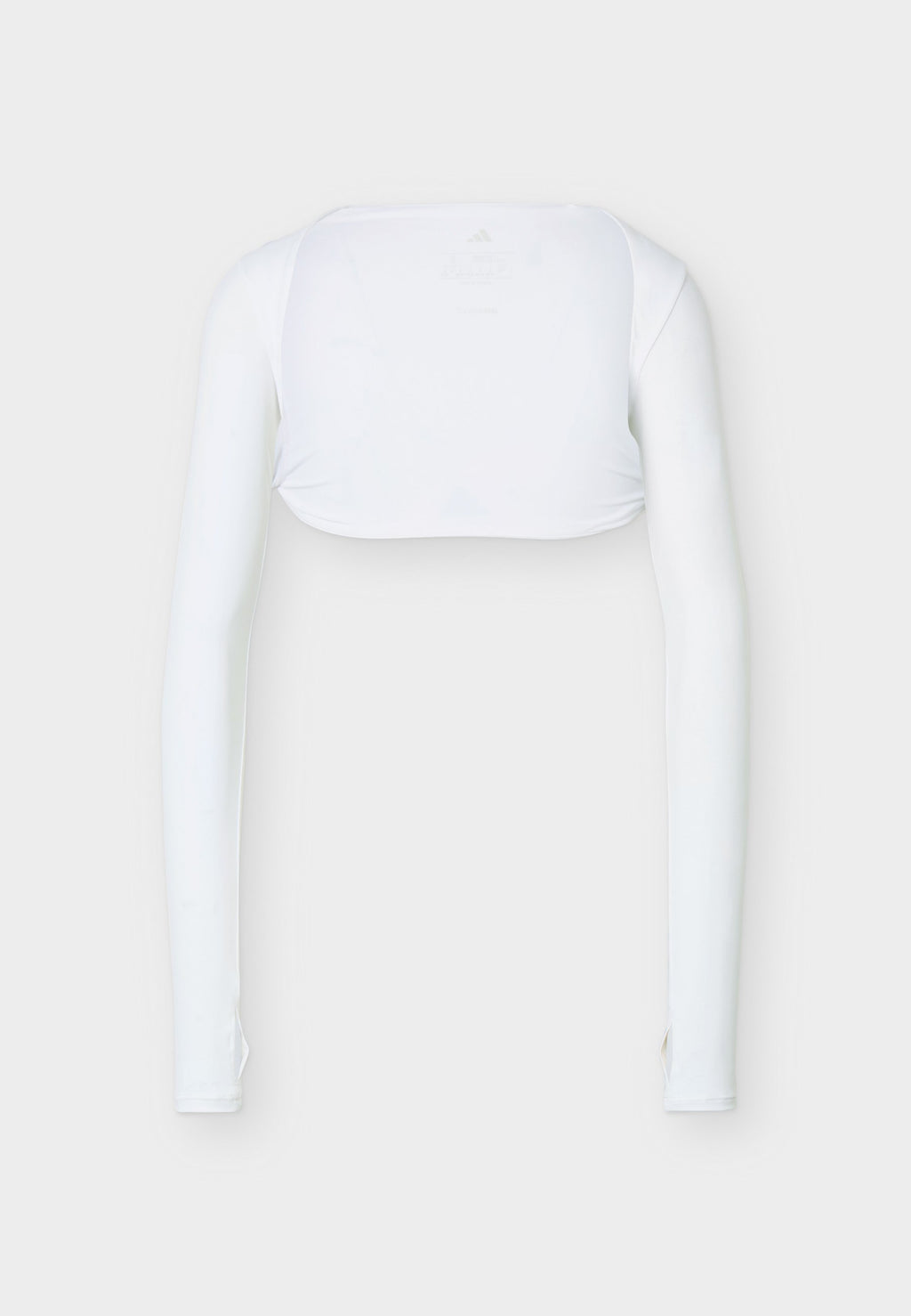 POWER ESSENTIALS WORKOUT CONTOUR SHRUG - Long sleeved top - white