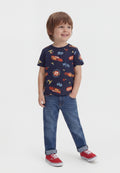 CARS LIC PRINT - Print T-shirt - navy uniform