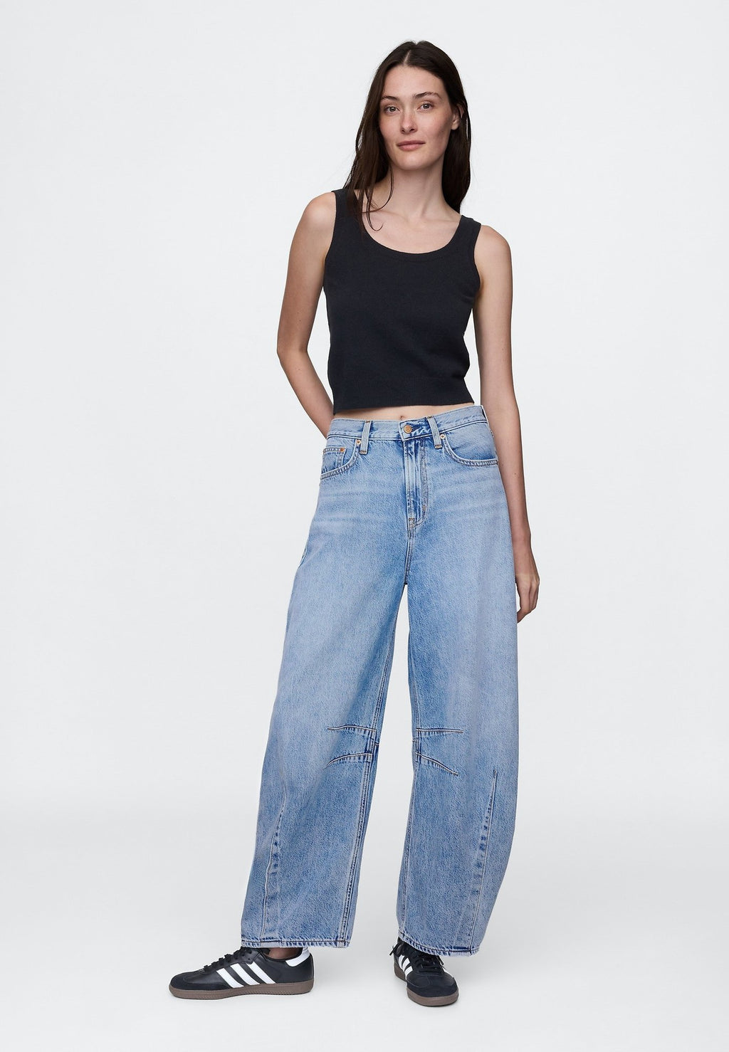 HORSESHOE SELEK - Wide Leg - medium indigo 21