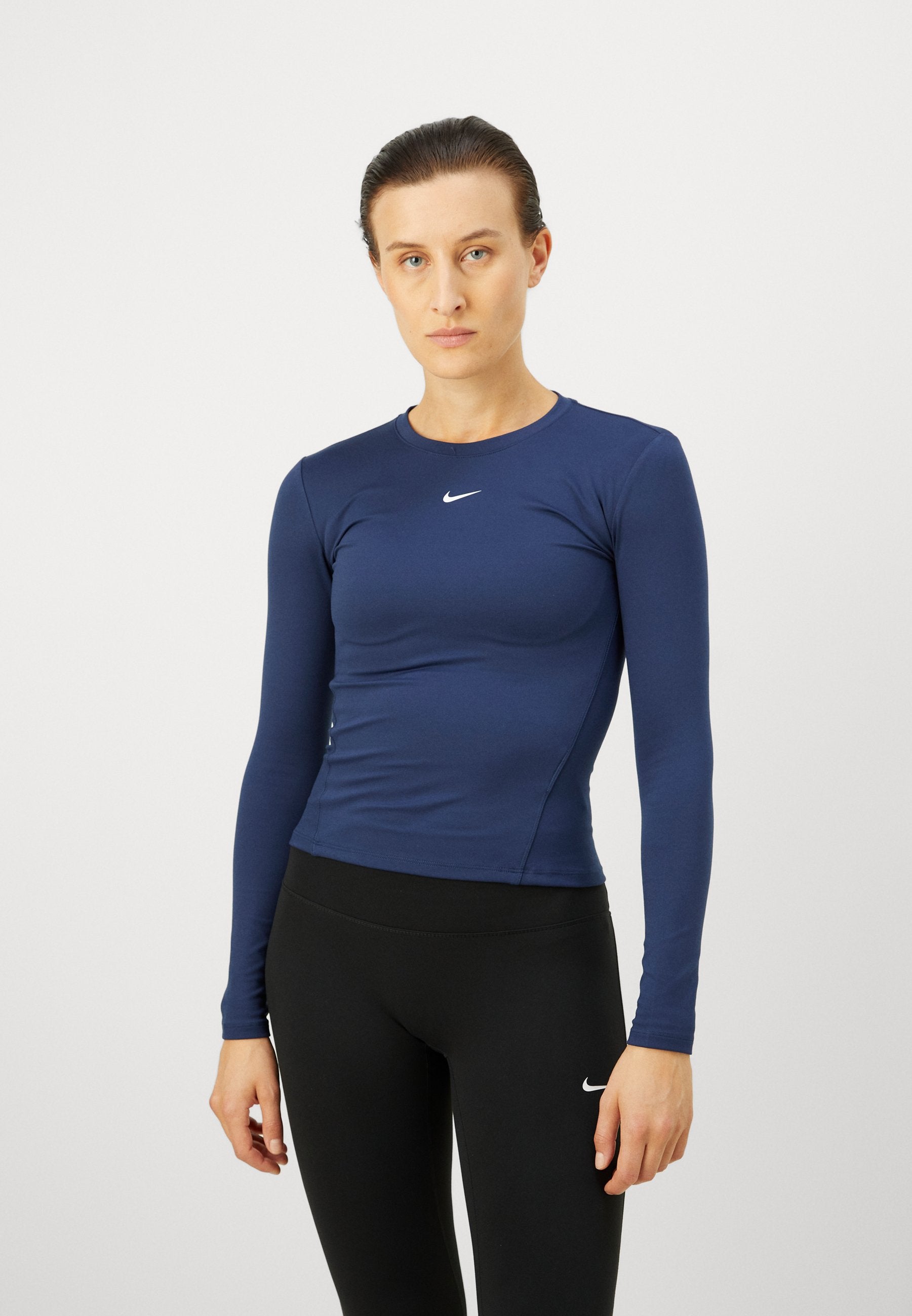 ONE TOP - Long sleeved top - midnight navy/white