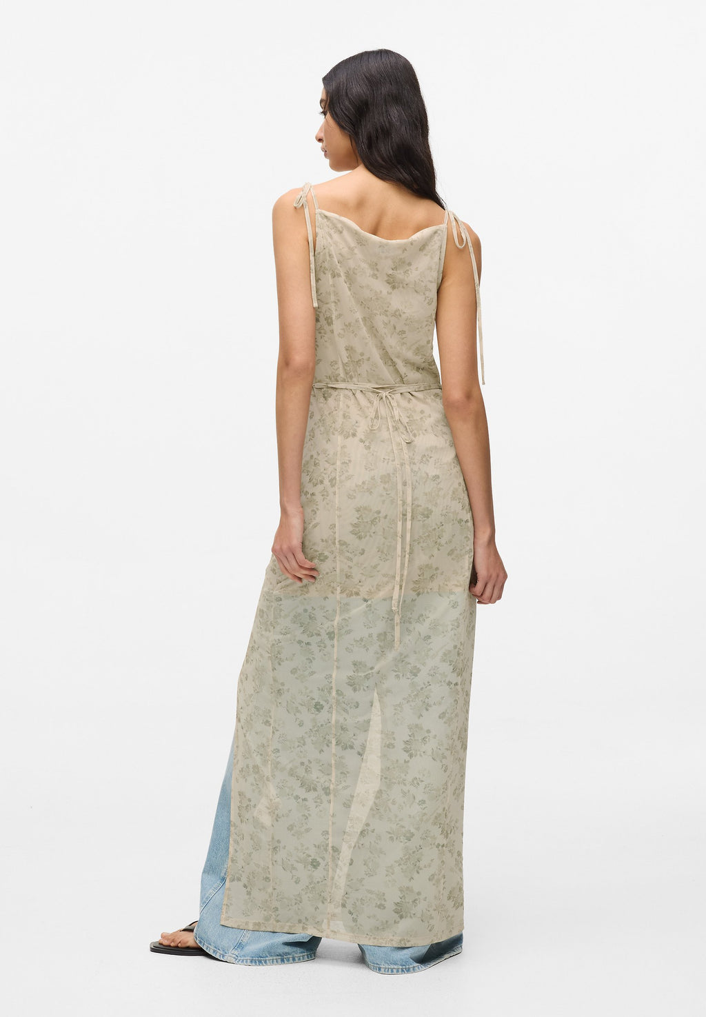 FLORAL MESH MAXI - Maxi dress - floral aop