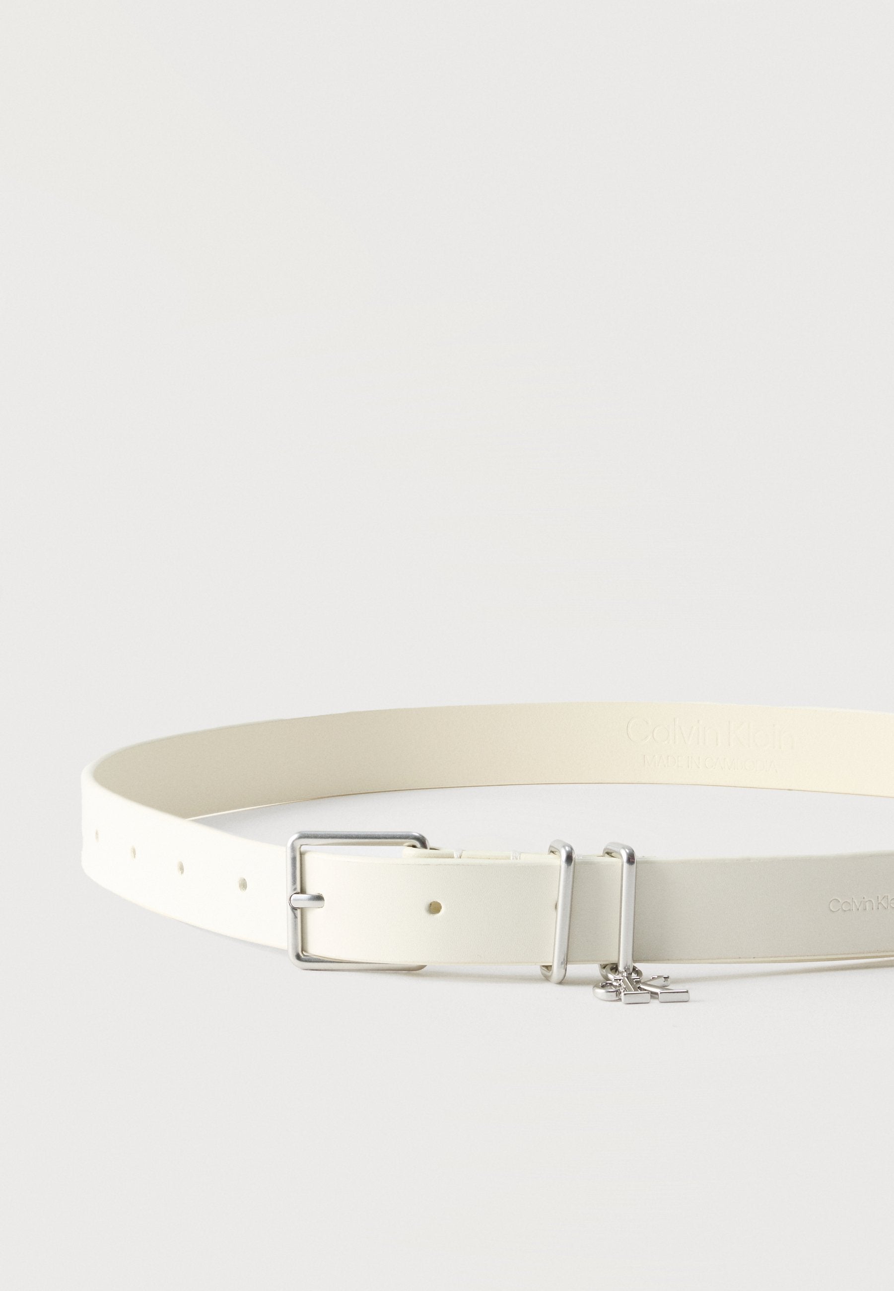 MONOGRAM KEEPER BELT - Belt - white alyssum