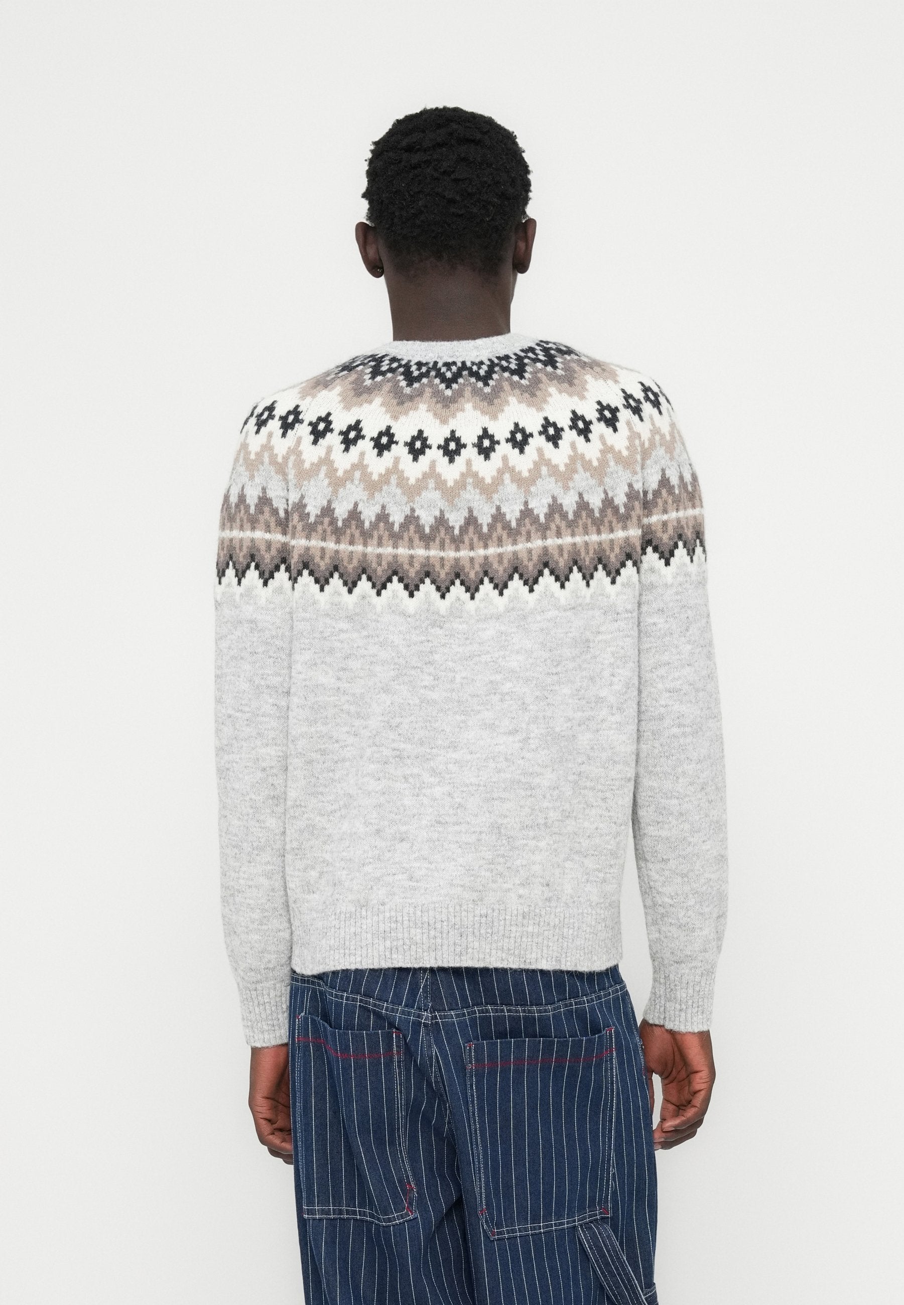 YOKE CREW NECK - Jumper - graystone