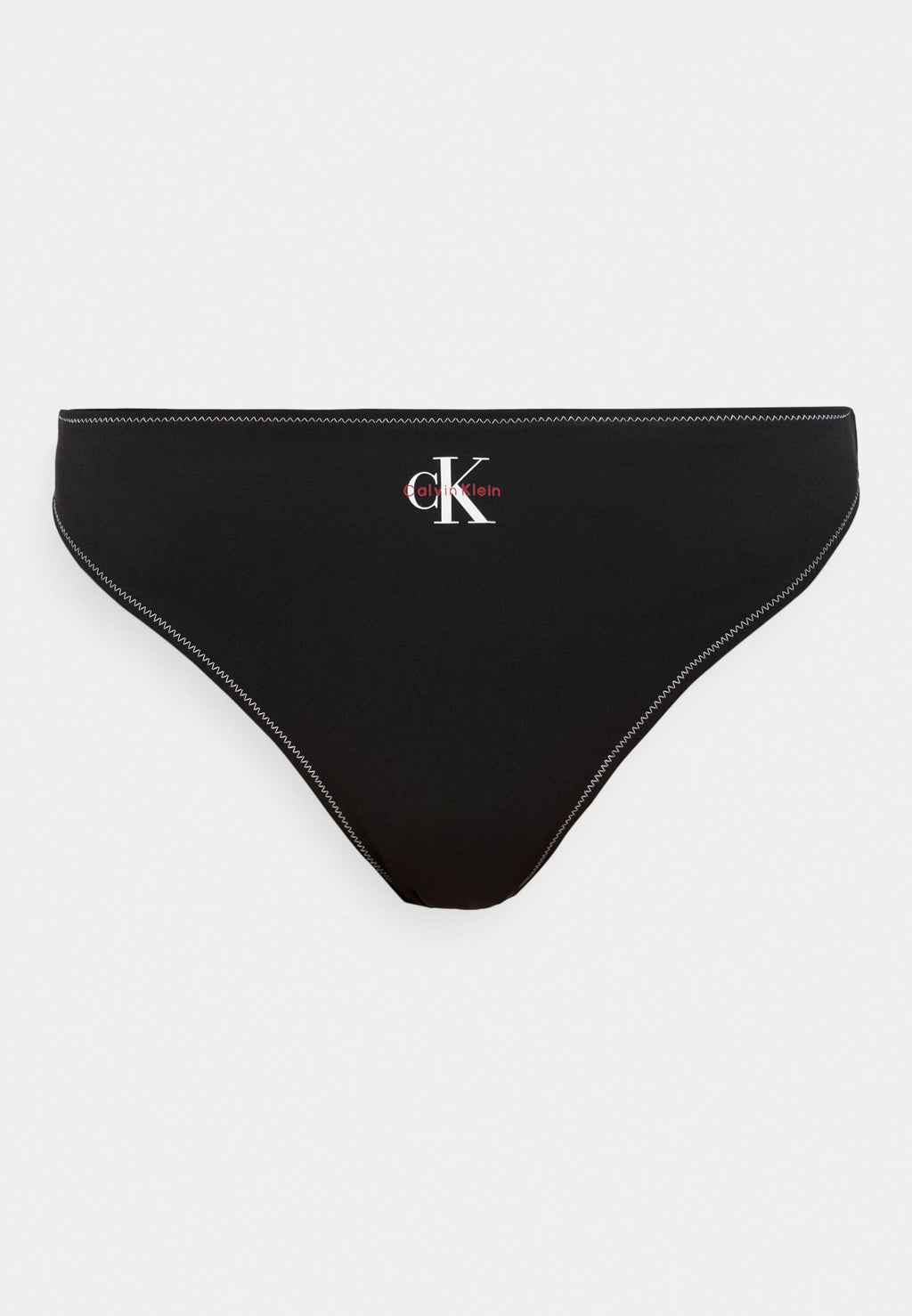 HIGH LEG GRAPHIC MONOGRAM - Bikini bottoms - black