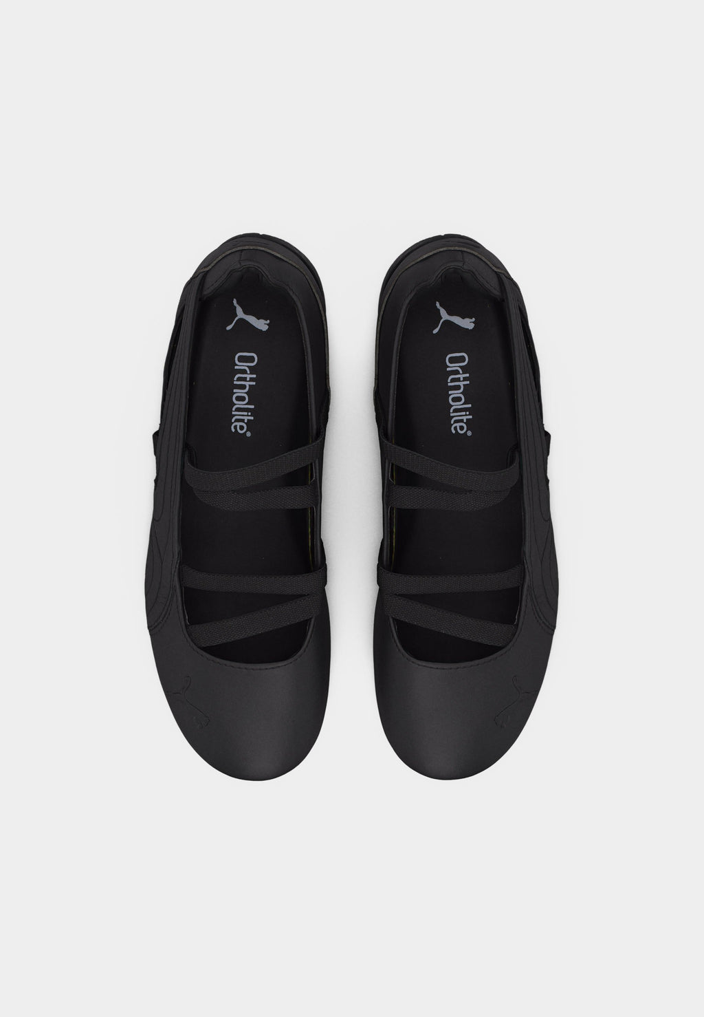 SPEEDCAT BALLET LTHR WNS - Ankle strap ballet pumps - black