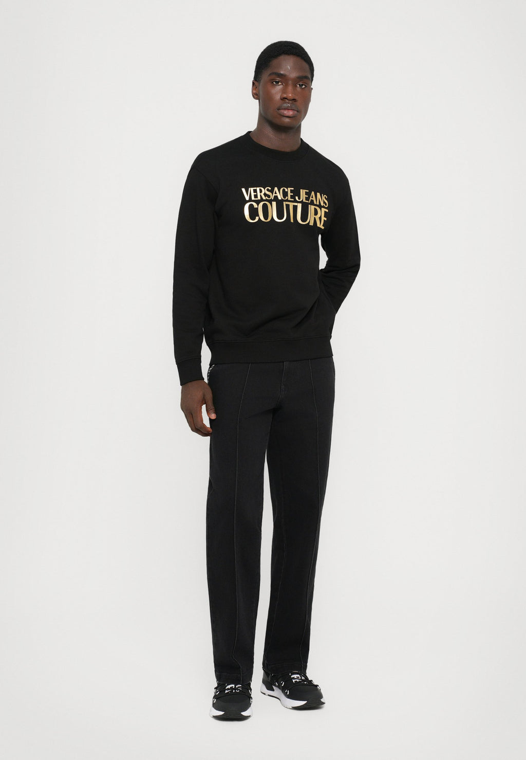 LOGO - Sweatshirt - black/gold-coloured