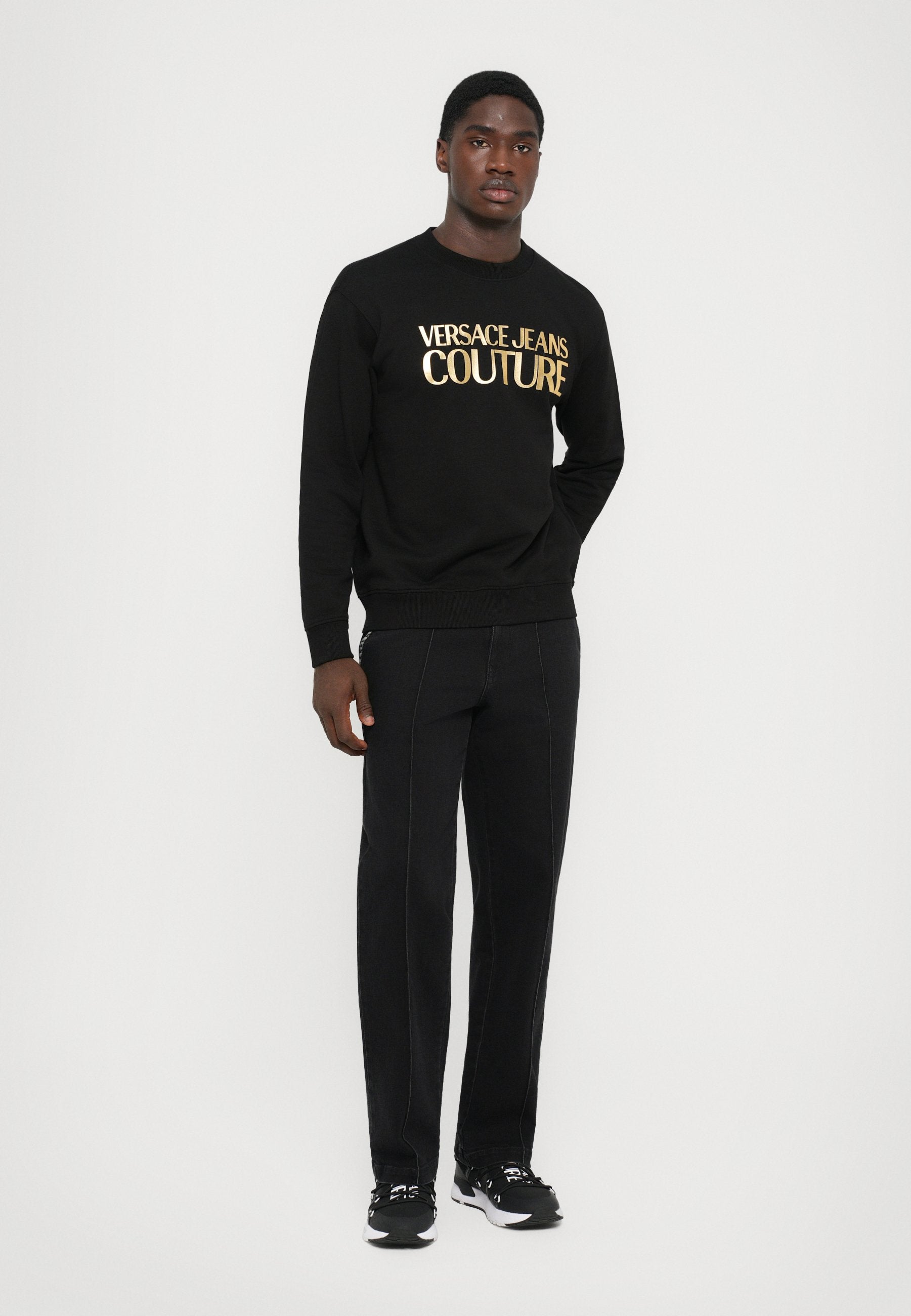 LOGO - Sweatshirt - black/gold-coloured