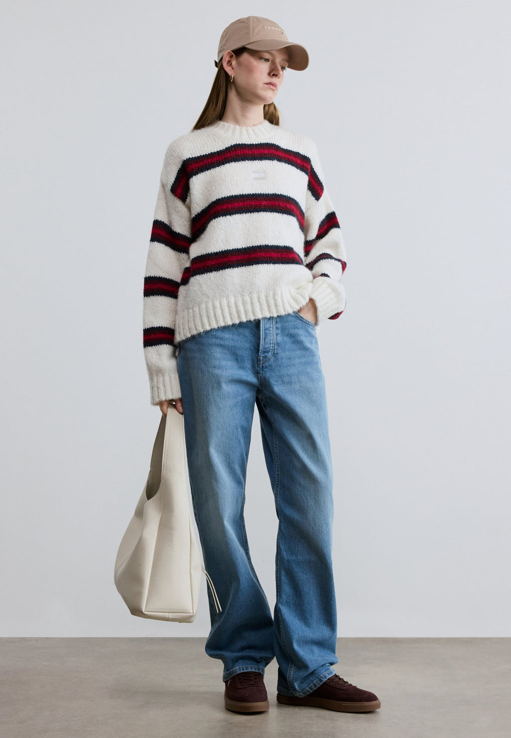 HIGH RISE SLIM STRAIGHT LEG JEANS - Relaxed fit jeans - denim medium