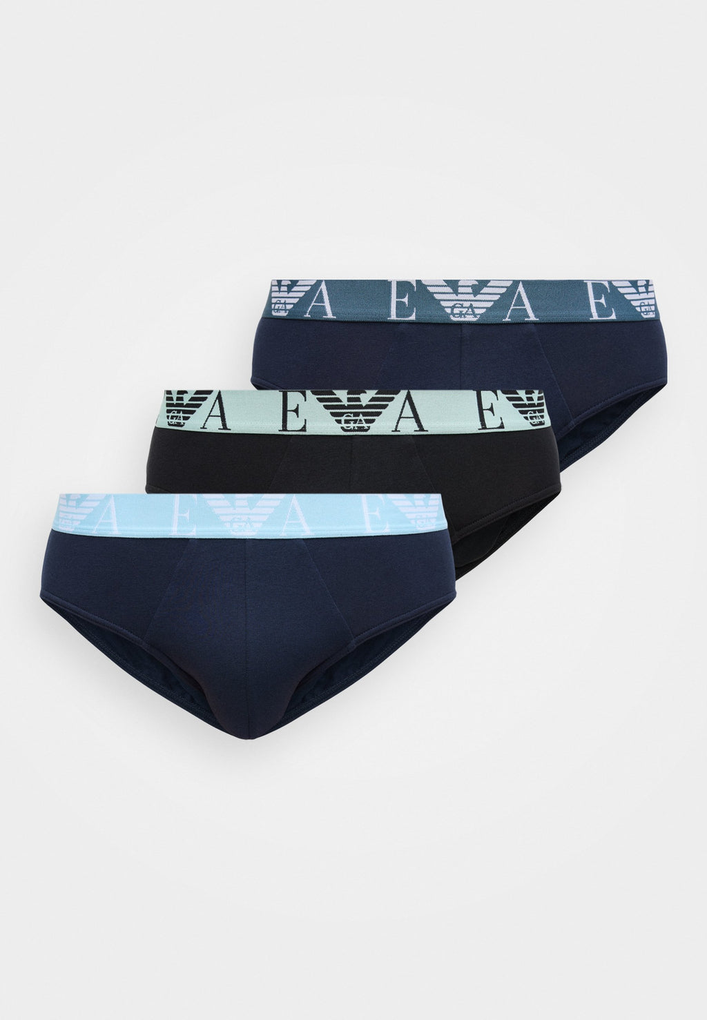 BOLD MONOGRAM BRIEF 3 PACK - Briefs - black/blue