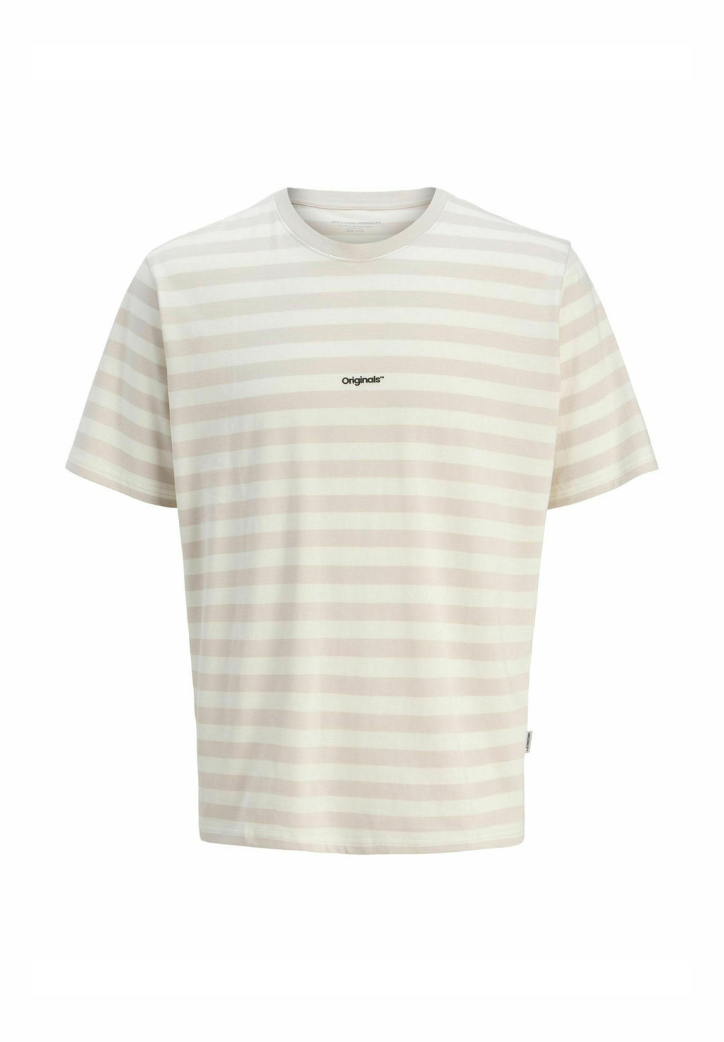Striped - Print T-shirt - moonbeam