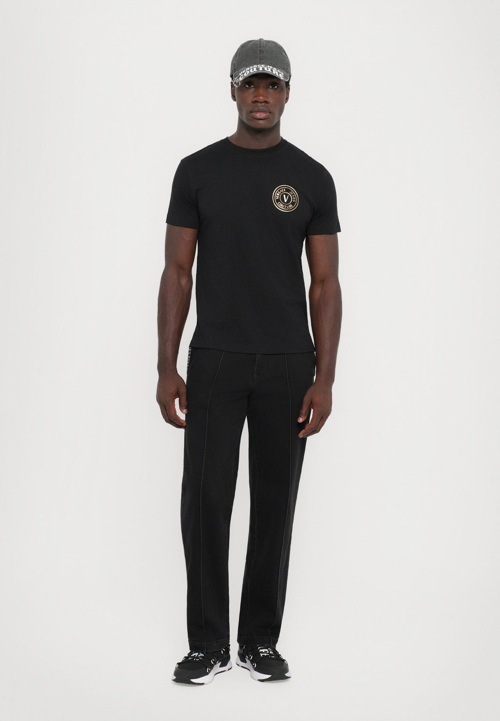 EMBLEM - Print T-shirt - black/gold coloured