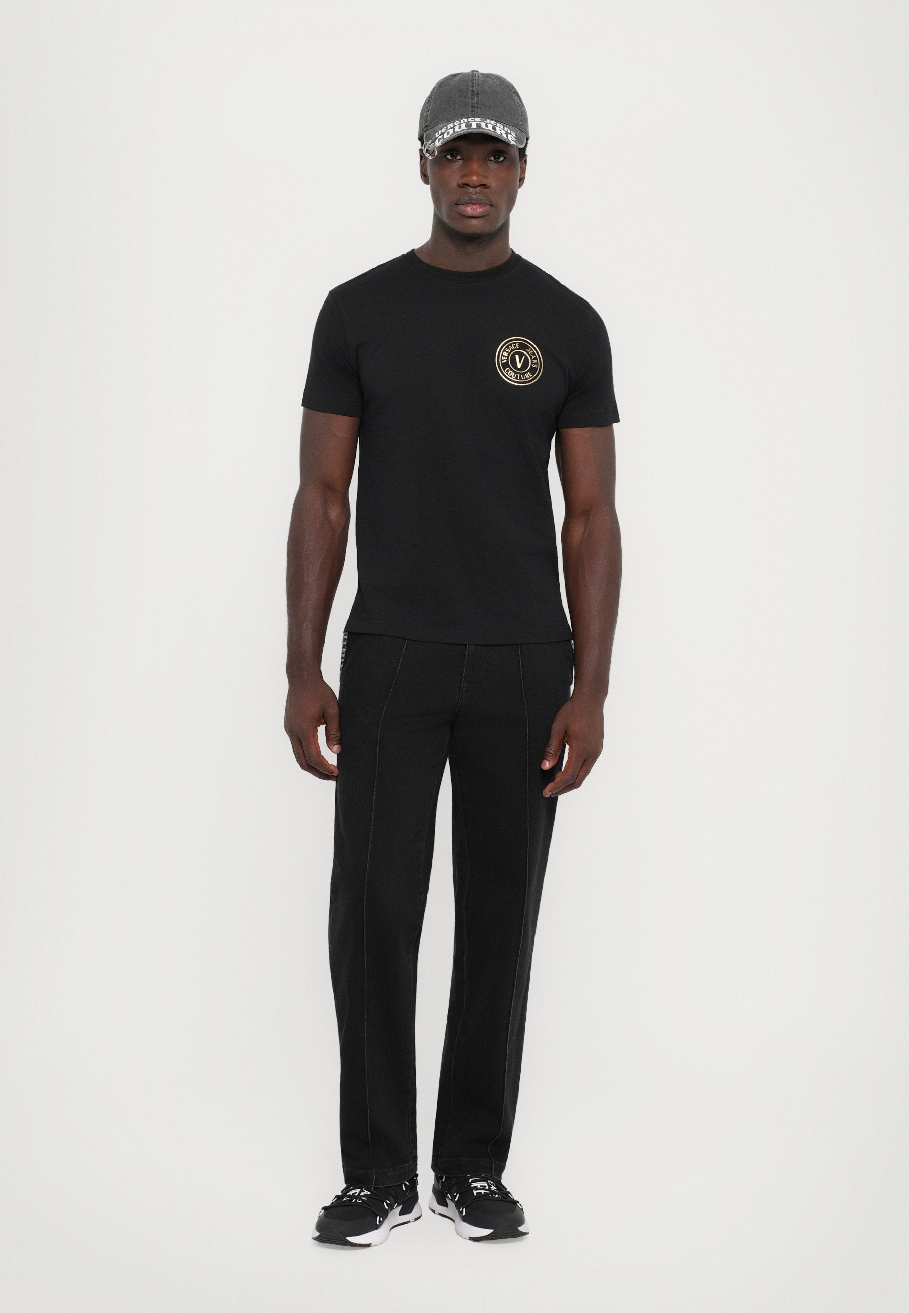 EMBLEM - Print T-shirt - black/gold coloured