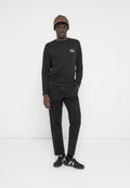 JJBRANDON CREW NECK 2 PACK MP - Sweatshirt - black/white melange
