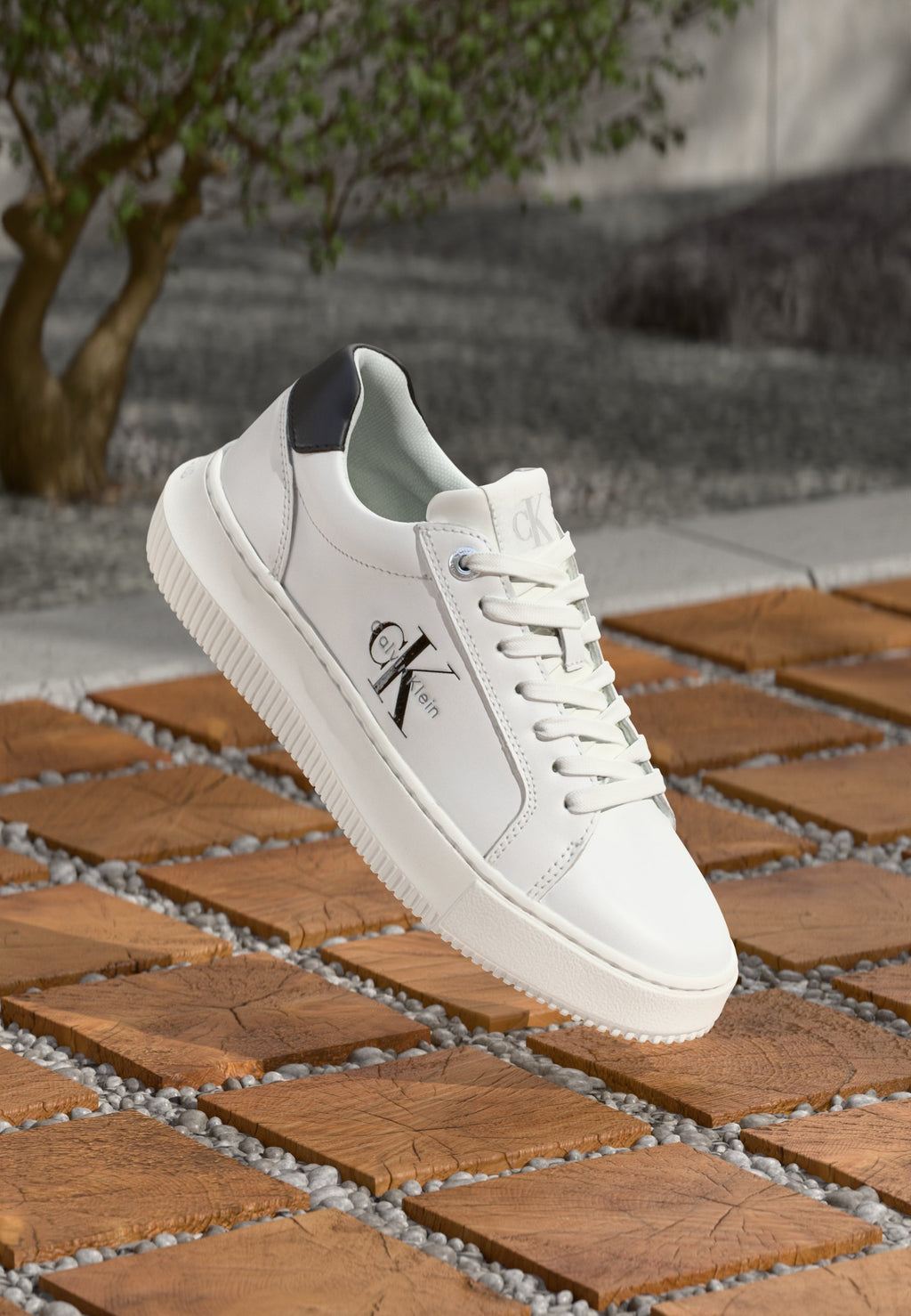 CHUNKY CUPSOLE MONO - Trainers - bright white/black