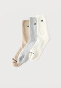SEASONAL CREW UNISEX 3 PACK - Socks - grey/off-white/stone