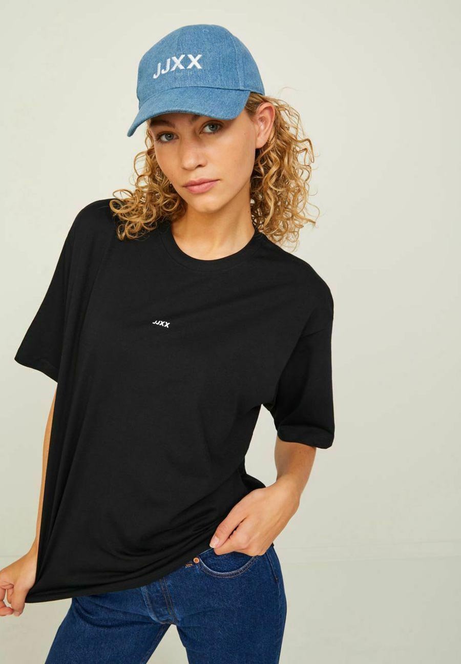 JXANDREA LOOSE TEE - Basic T-shirt - black