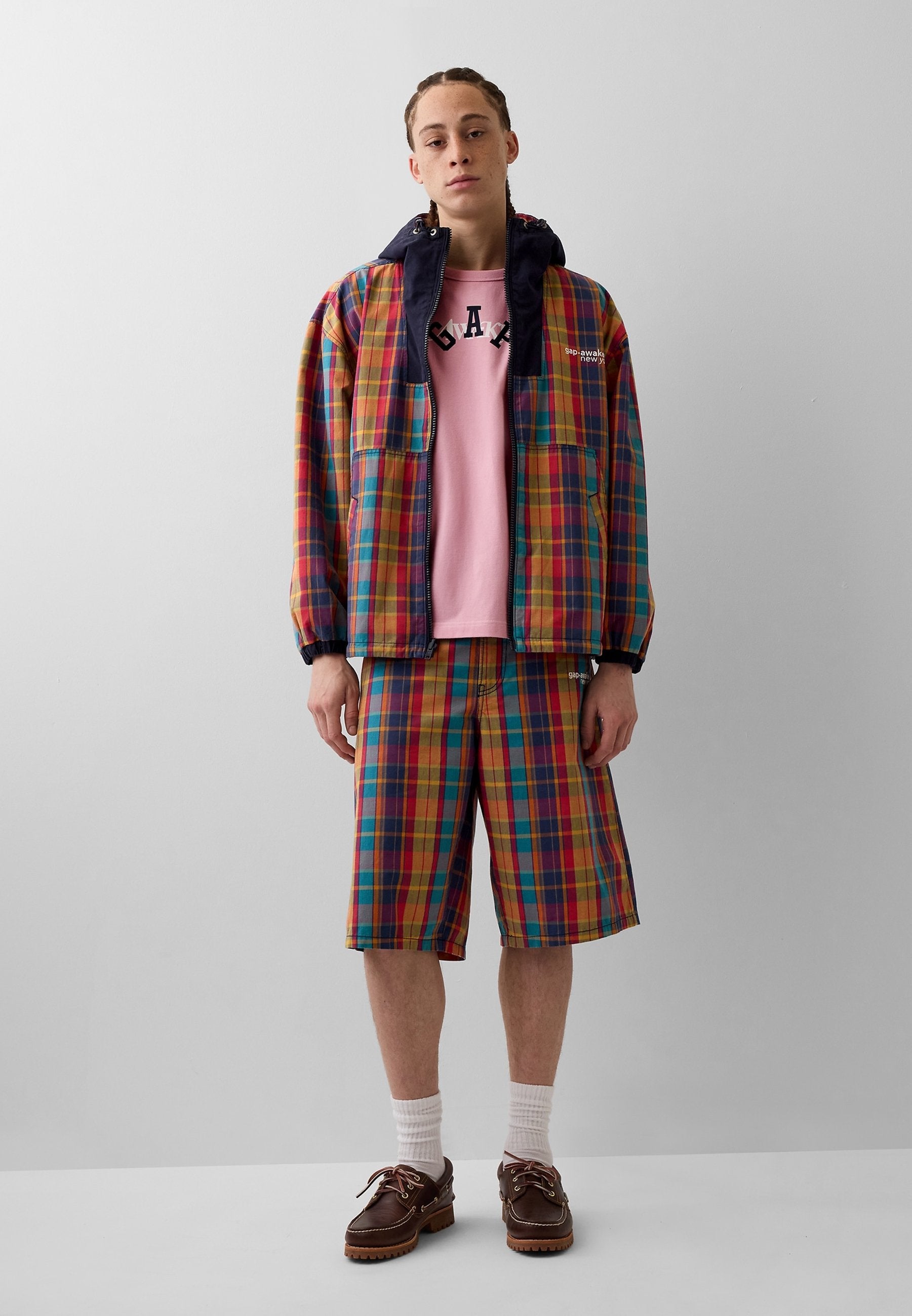 GAP AWAKE NY KUTU KESİM TİŞÖRT UNISEX - Baskılı tişört - new rose crystal