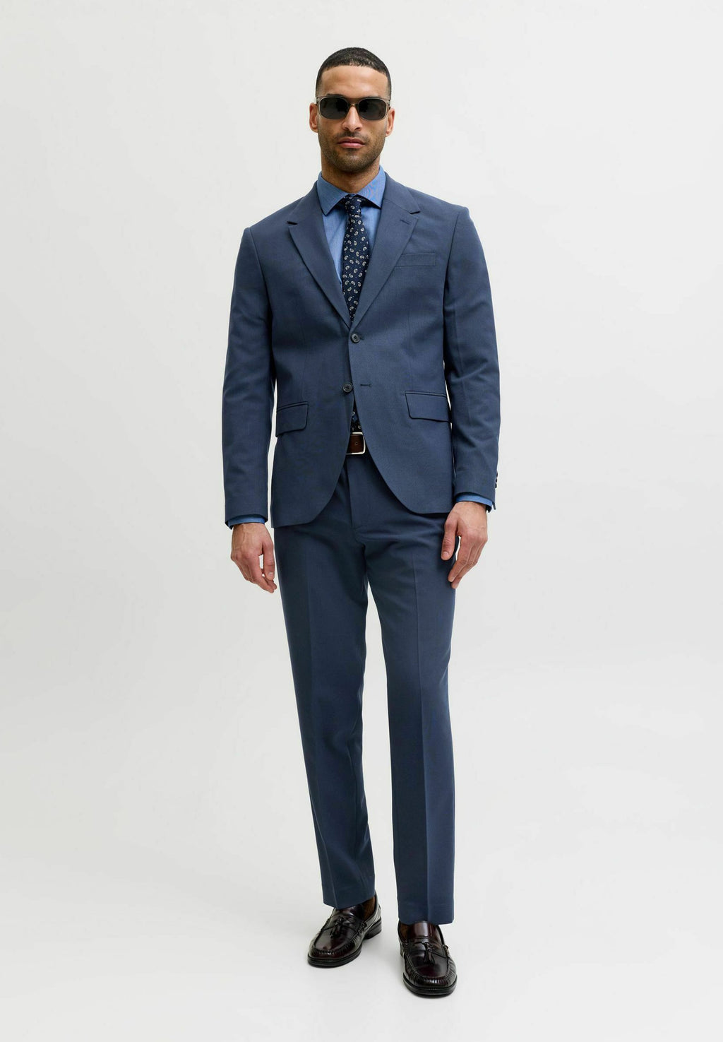 JPRBLAMARTIN Slim Fit - Blazer jacket - black iris