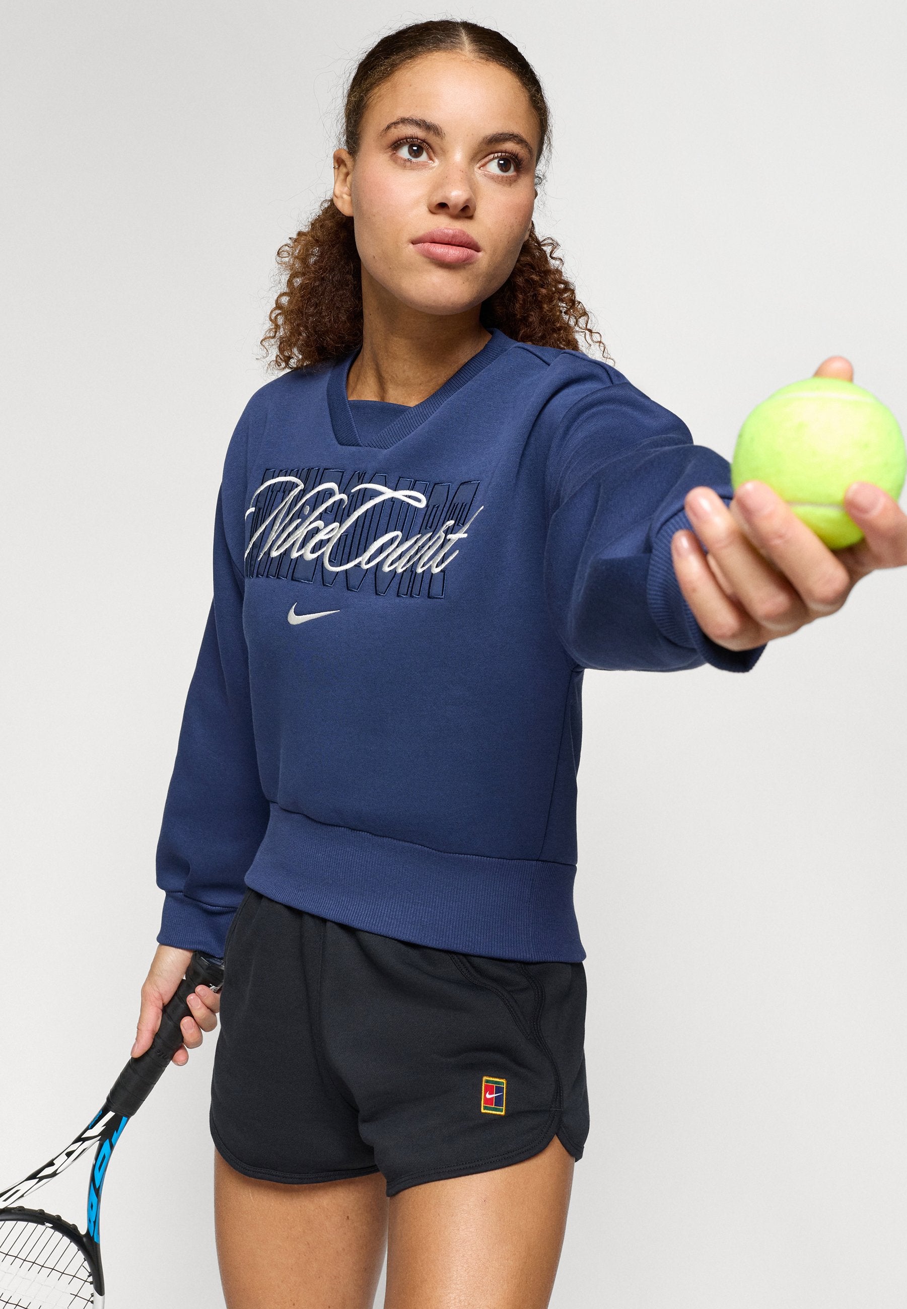 NIKECOURT - Sweatshirt - midnight navy/sail