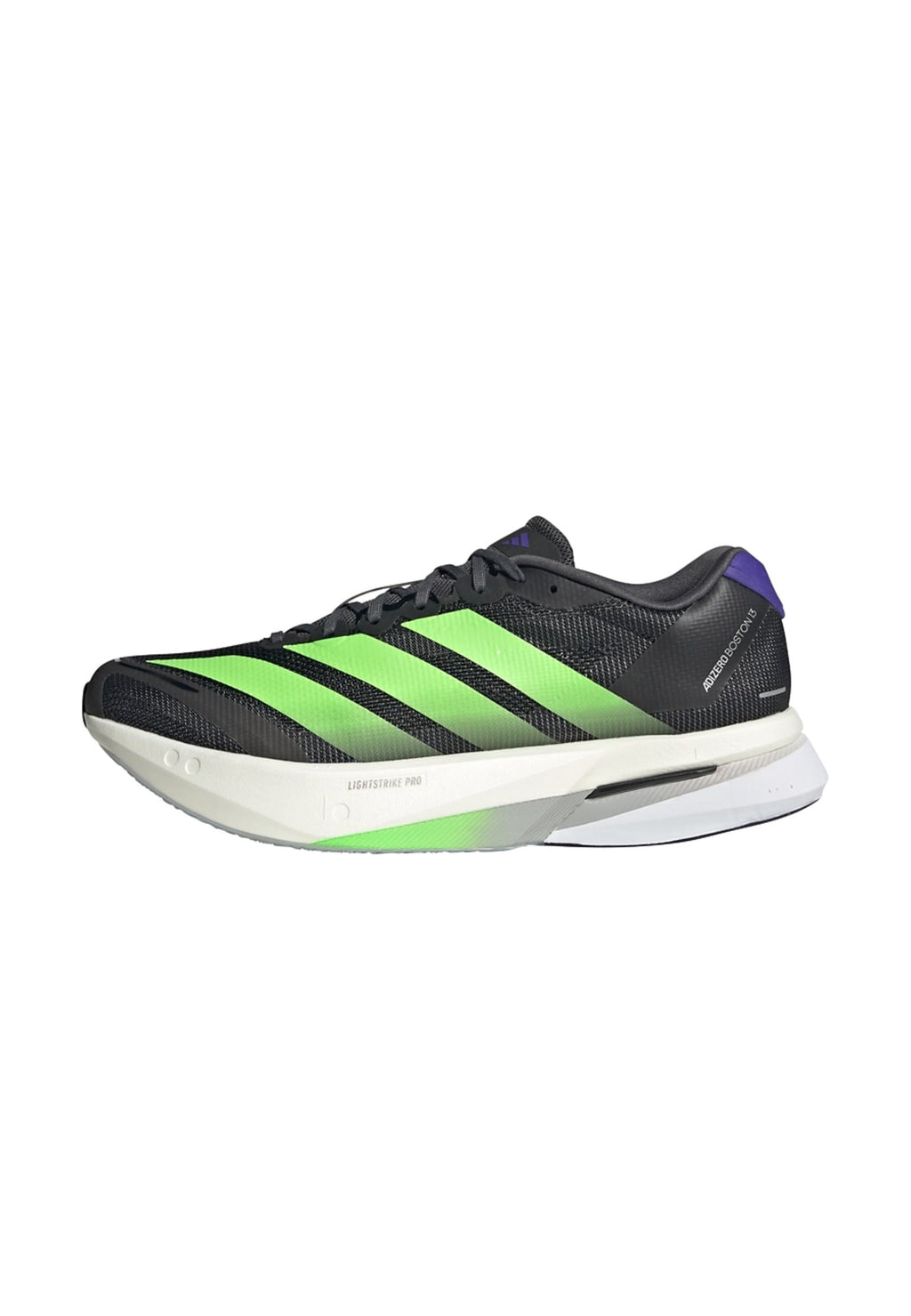ADIZERO BOSTON 13 M - Road running shoes - core black   lime burst   energy ink
