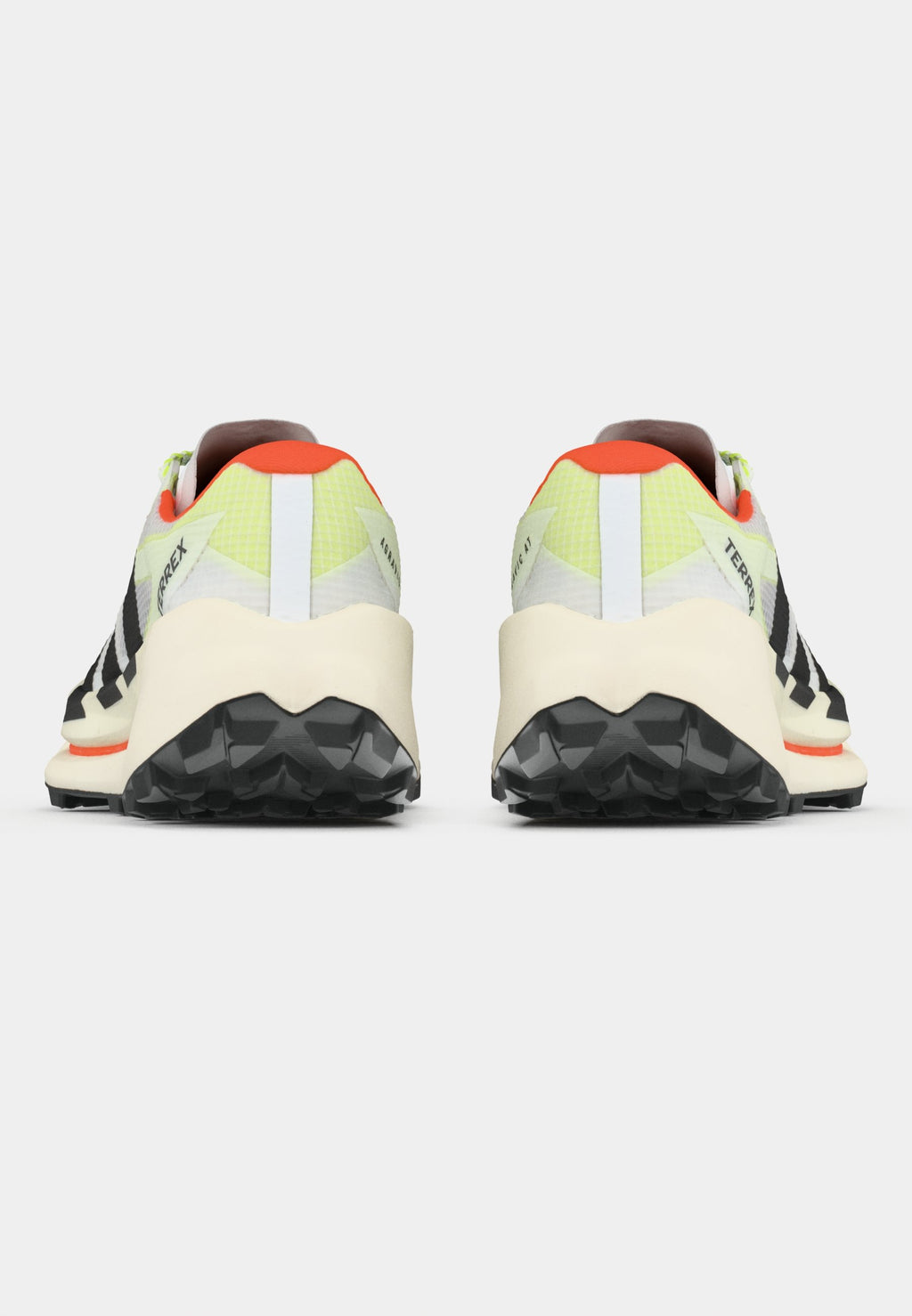 AGRAVIC TT - Trail running shoes - footwear white/core black/impact orange