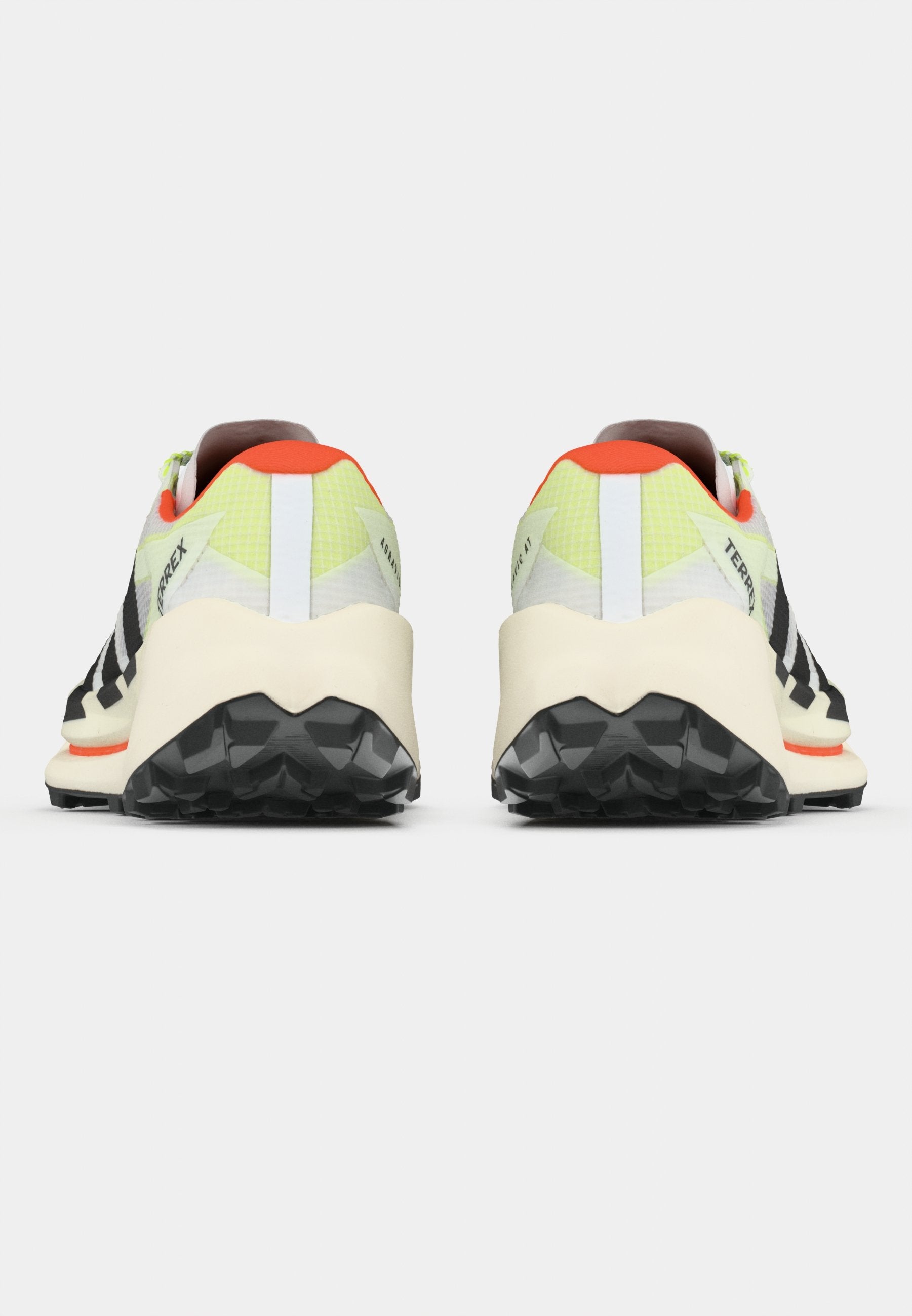 AGRAVIC TT - Trail running shoes - footwear white/core black/impact orange