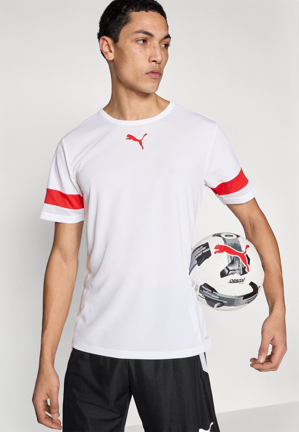 INDIVIDUALRISE UNISEX - Sports T-shirt - white/red