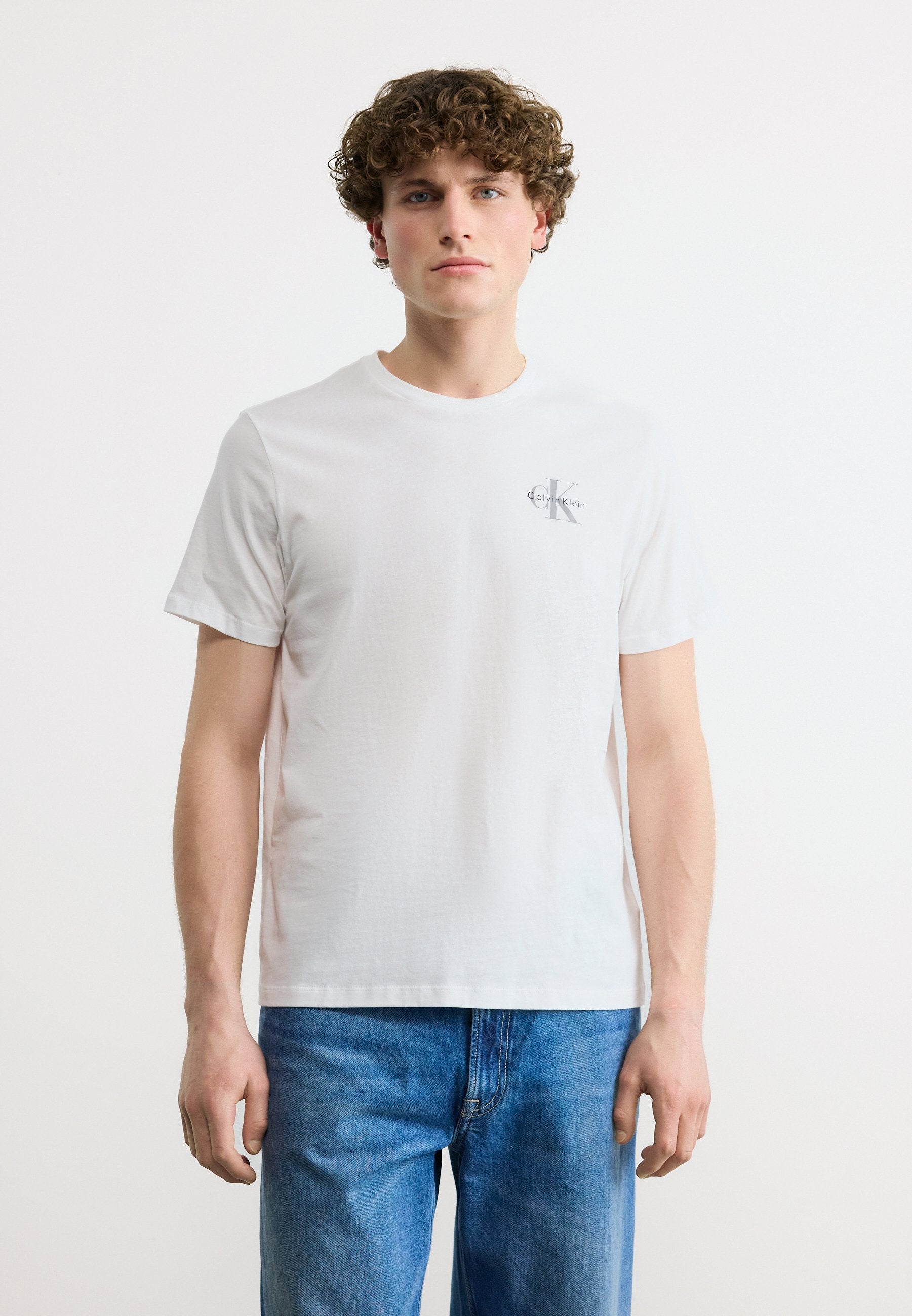 CLASSIC MICRO MONOLOGO 2 PACK  - Basic T-shirt - black/bright white