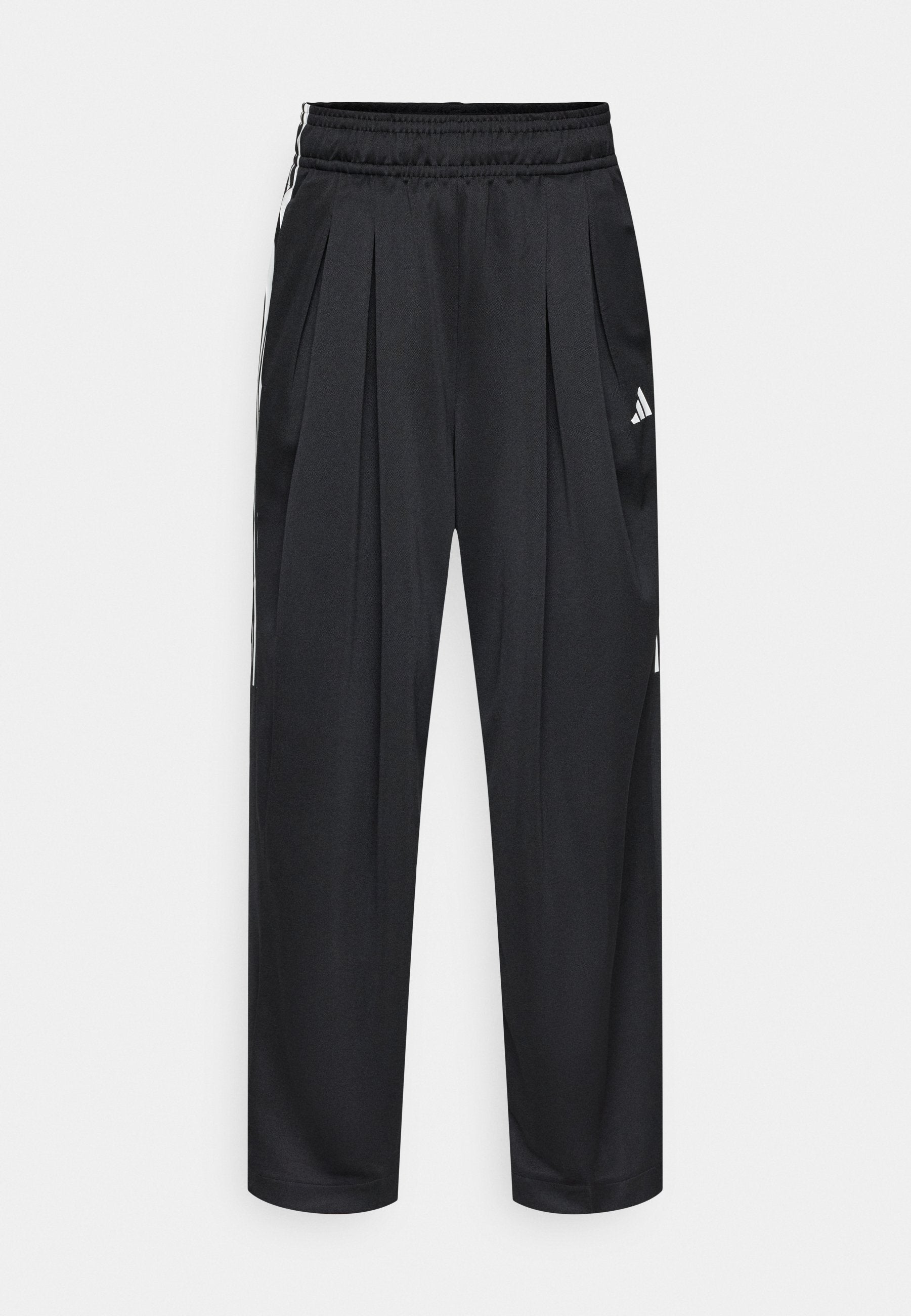 TIRO 3 STRIPES PLEATED - Tracksuit bottoms - black