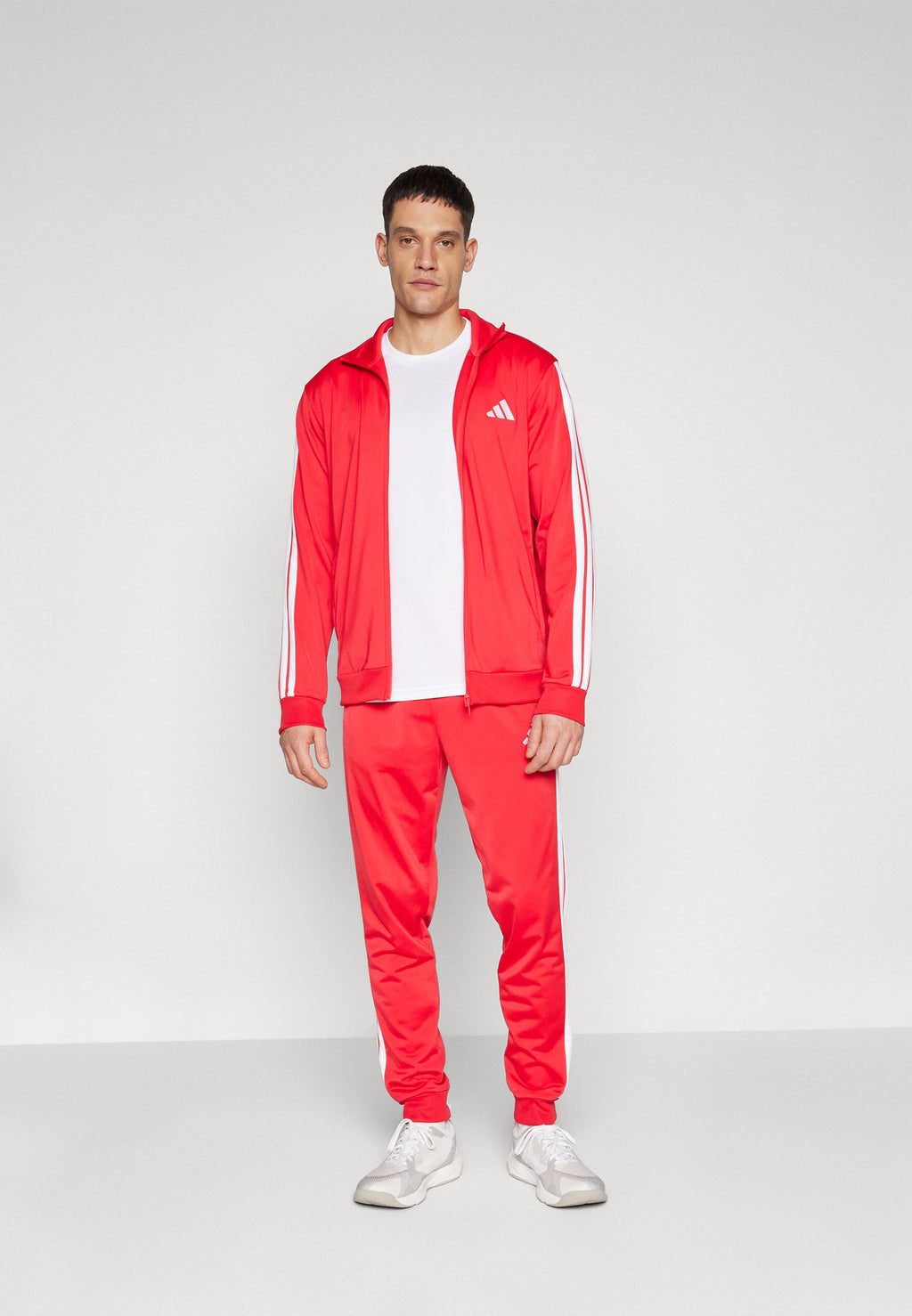 3 STRIPES - Tracksuit - pure ruby/white