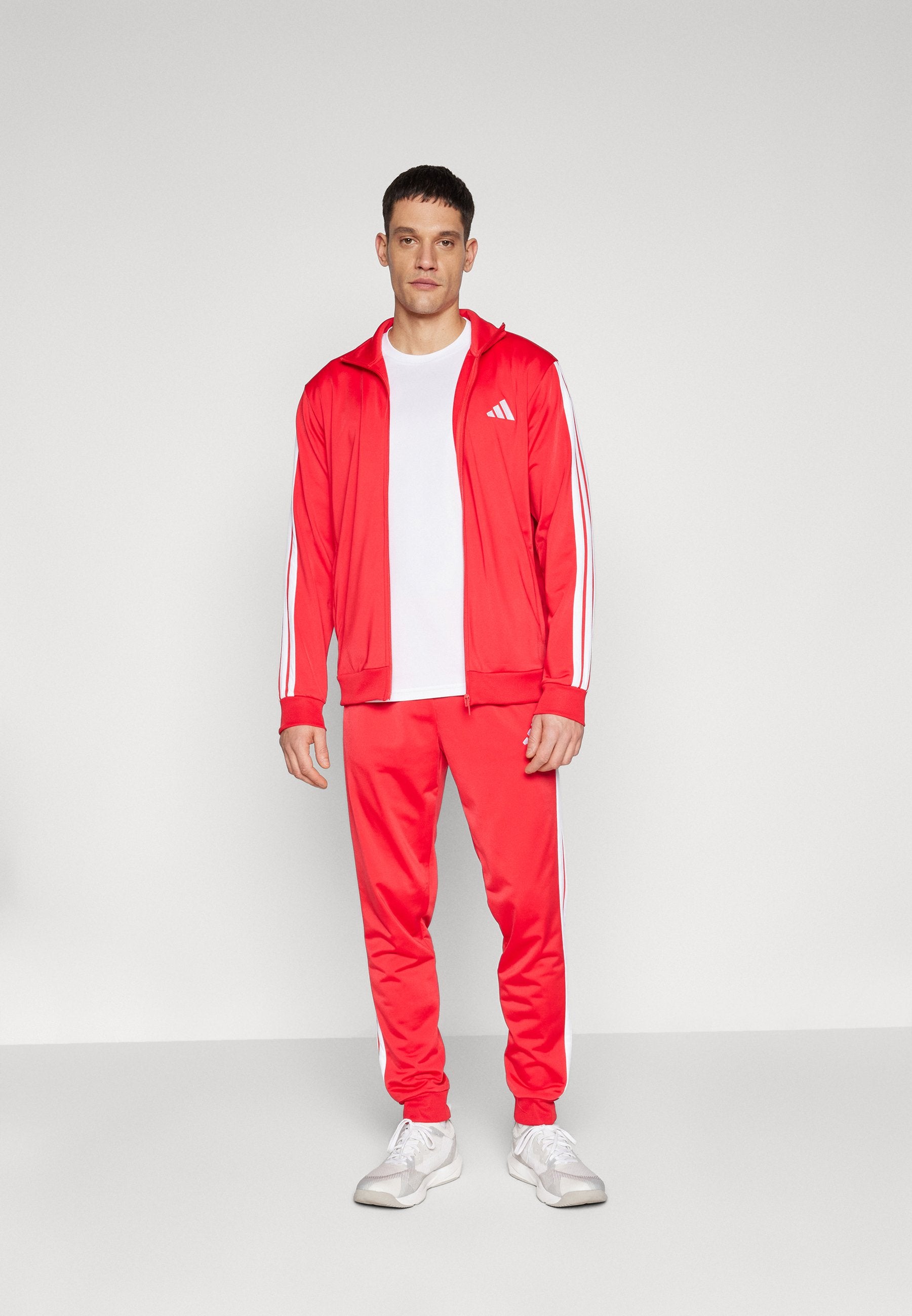 3 STRIPES - Tracksuit - pure ruby/white