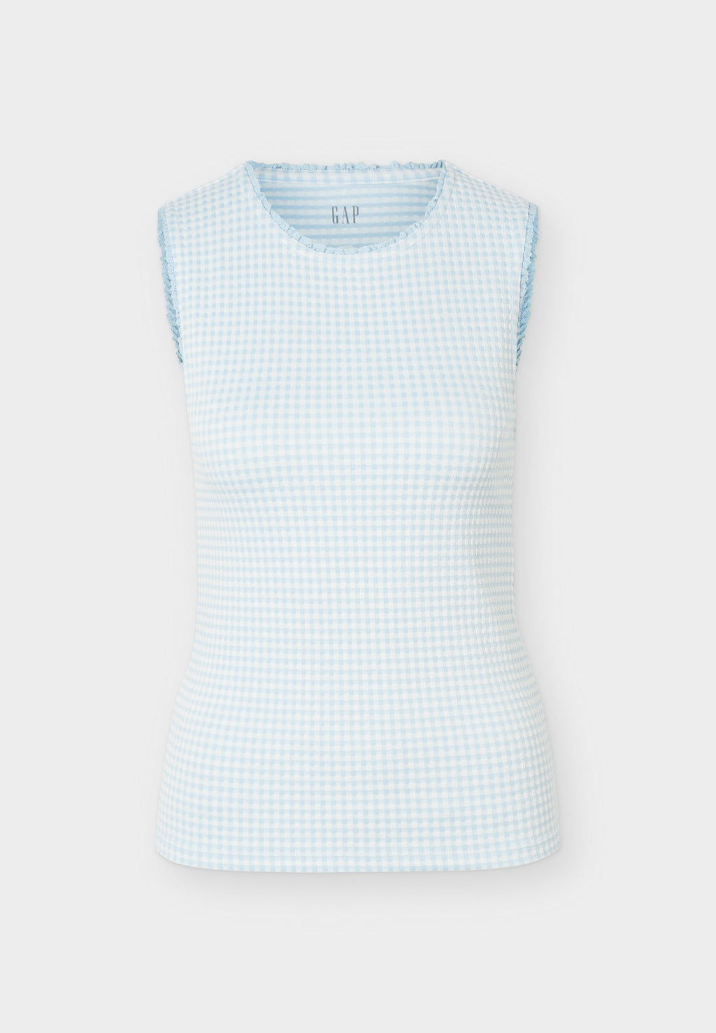 GINGHAM - Top - light blue