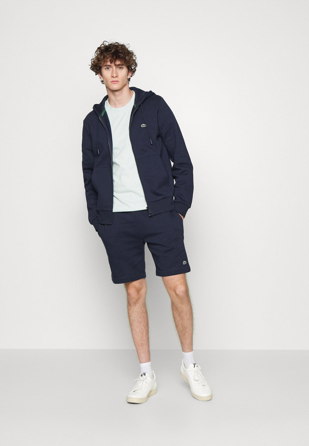 Zip-up sweatshirt - marine